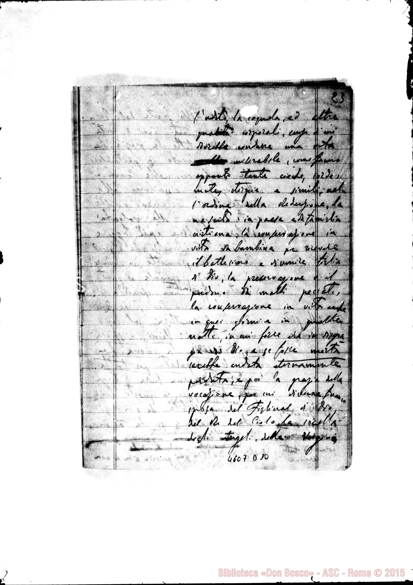 Fotogramma D 10 — 30-12-1891: Alle F.M.A.: presenta l’Elenco dell’anno 1891. Quaderno ms. autogr. Bonetti. Cfr. stampato mf. 4650 E7