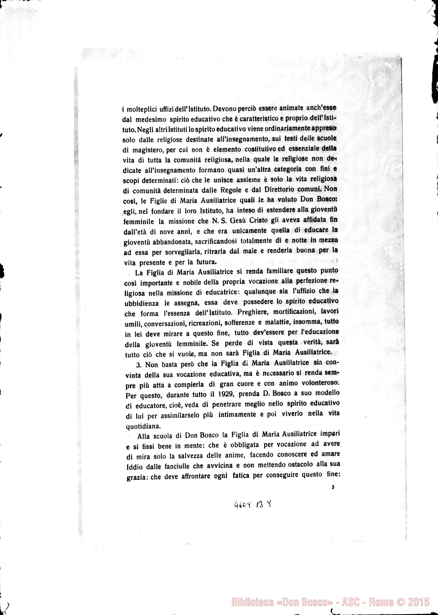 Fotogramma B 9 — 24-11-1928: Strenna: «Don Bosco Maestro di Educatore E Maestro di vita religiosa per le F.M.A.»