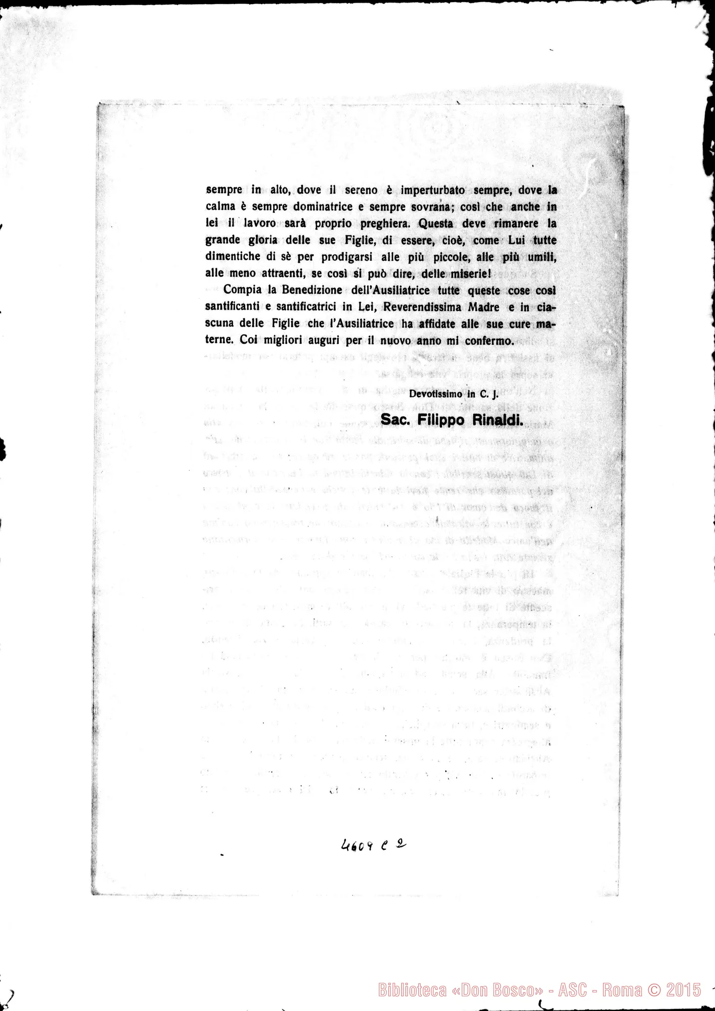 Fotogramma C 2 — 24-11-1928: Strenna: «Don Bosco Maestro di Educatore E Maestro di vita religiosa per le F.M.A.»