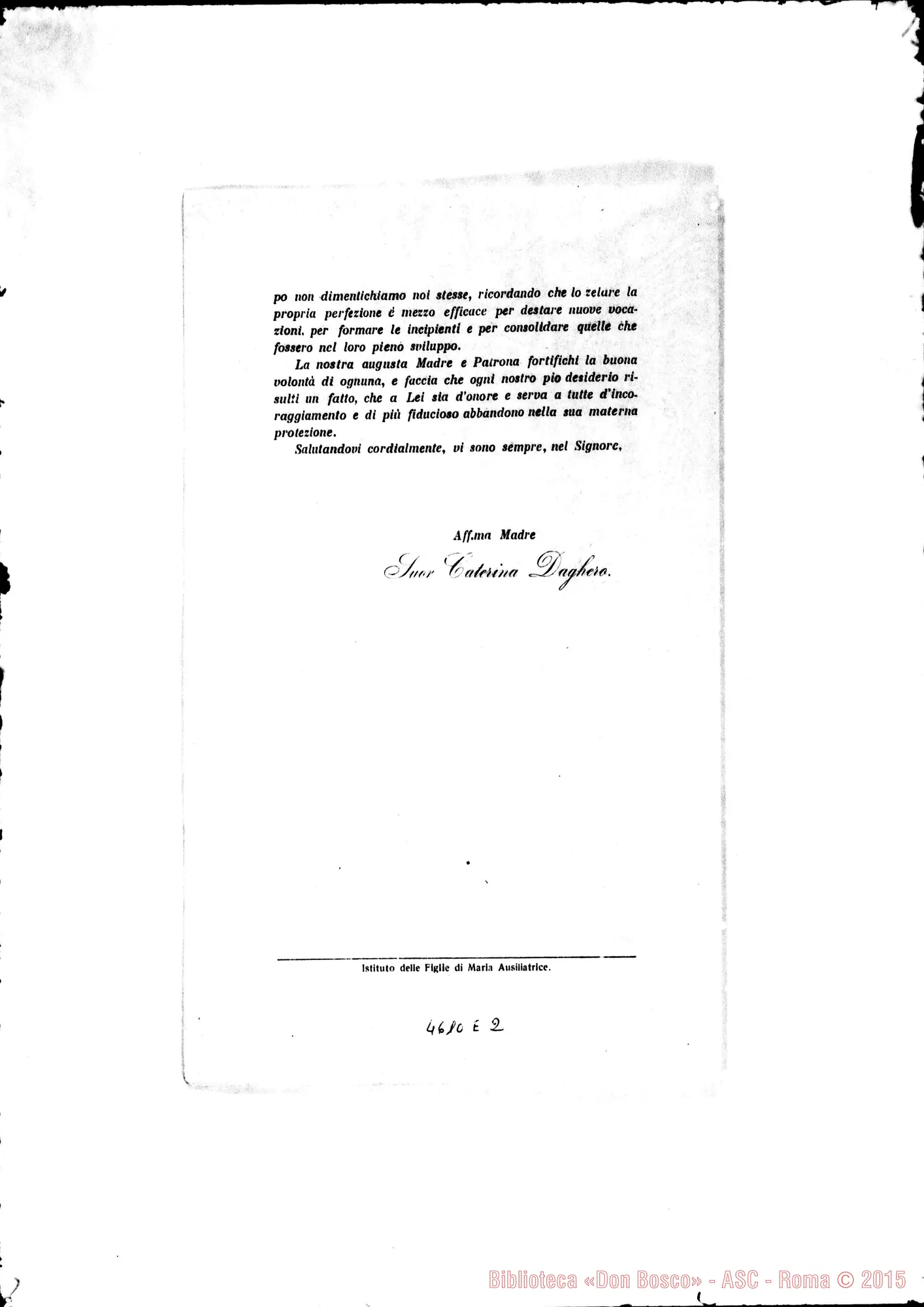Fotogramma E 2 — 24-11-1921: Scomparsa di Mons. Marenco ed altre cose