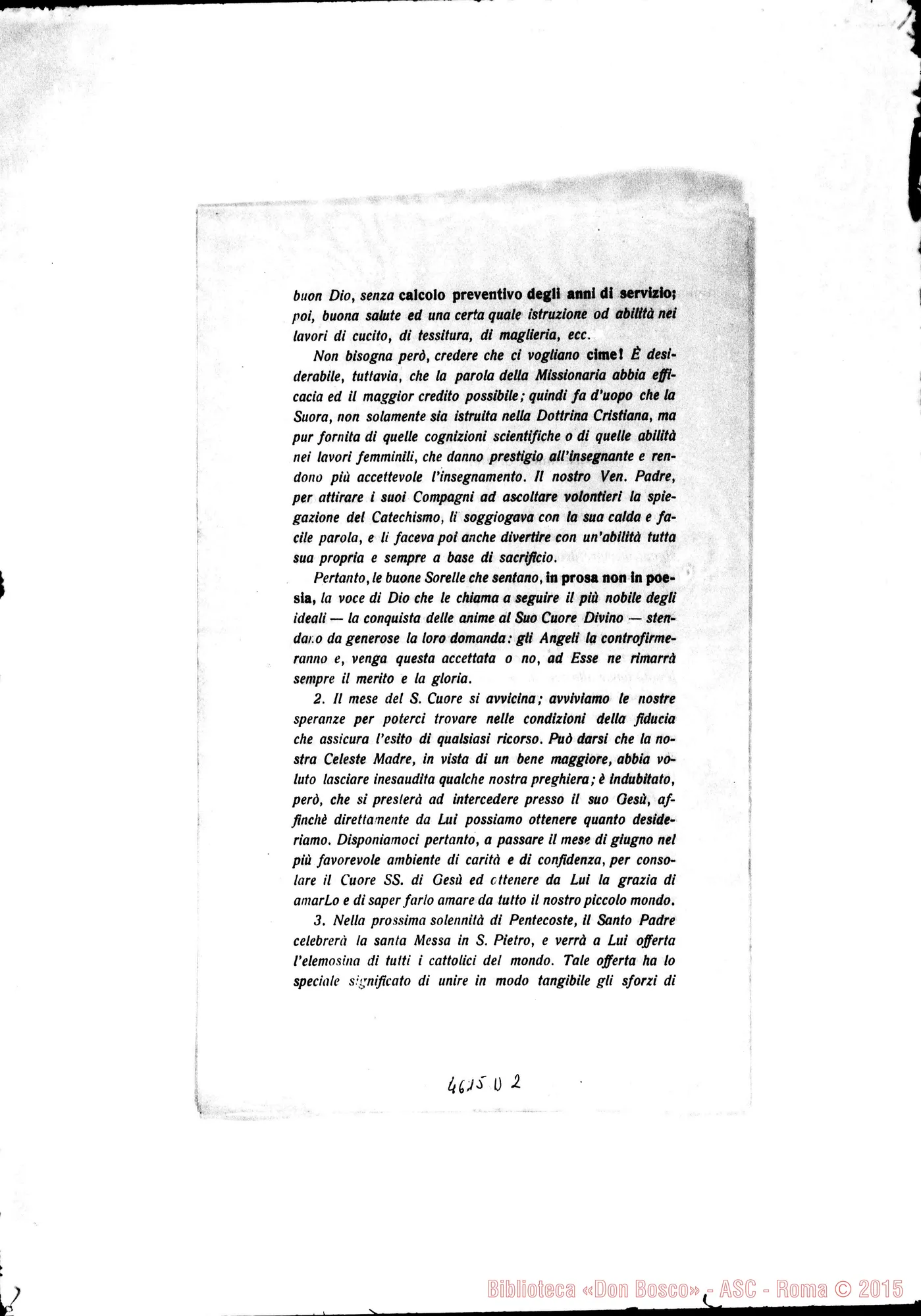 Fotogramma D 2 — 24-05-1924: Sulle Missioni