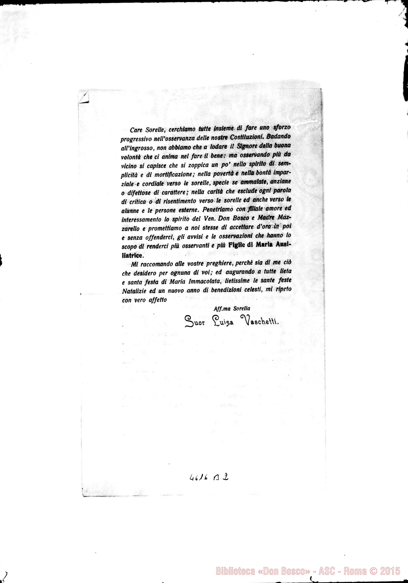 Fotogramma B 2 — 24-11-1925: Sulla strenna del Rettor Maggiore dei Salesiani