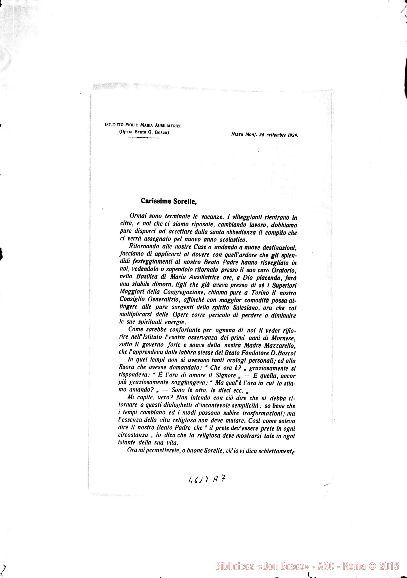 Fotogramma A 7 — 24-09-1929: Le vacanze nelle stesse Case dell’istituto