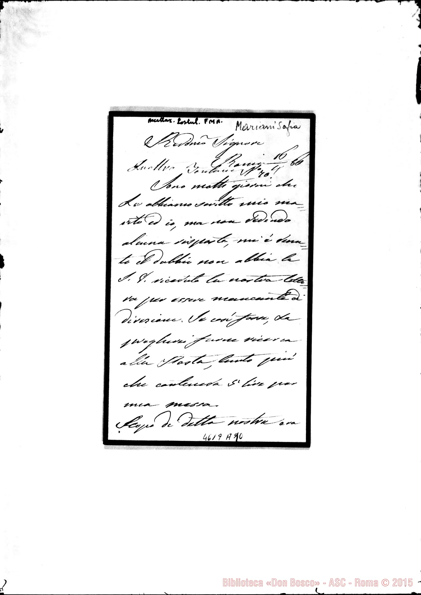 Fotogramma A 10 — Mariani Sofia-Bonetti. Roma, 16-04-1886
