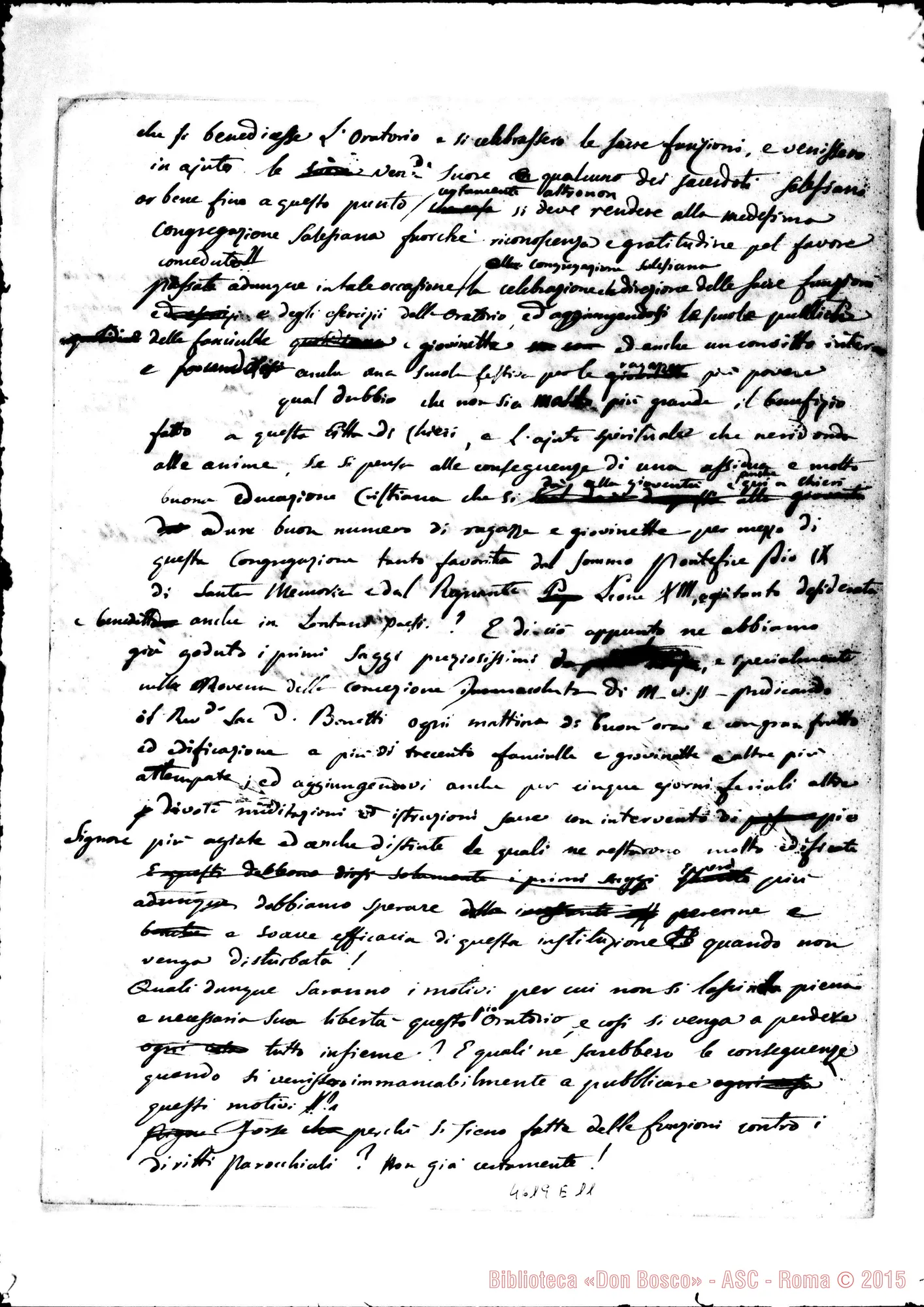 Fotogramma E 11 — Bonetti-Gastaldi Lorenzo, mons.. Chieri, 19-12-1878