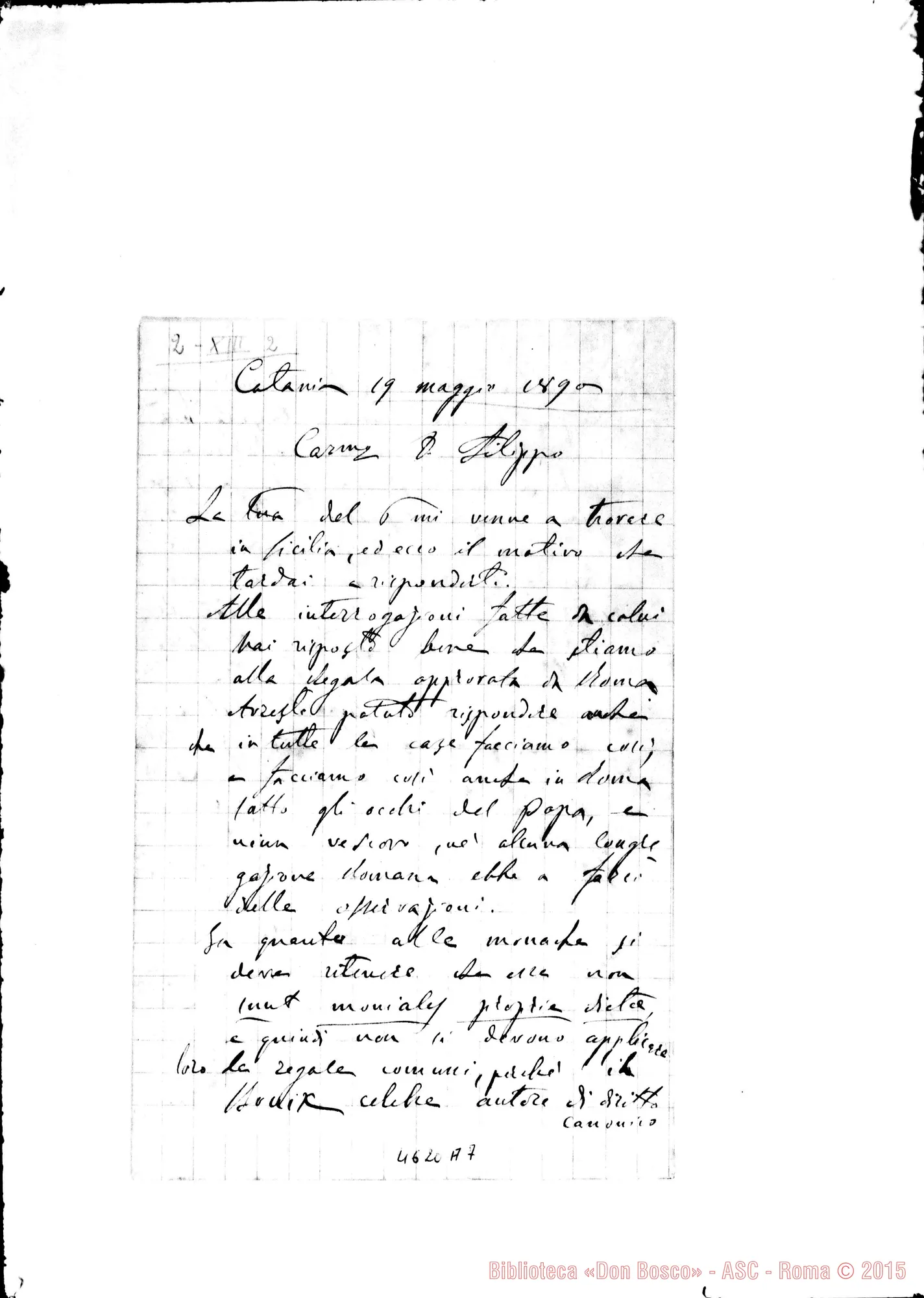 Fotogramma A 7 — Bonetti-Filippo Rinaldi. Catania, 19-05-1890
