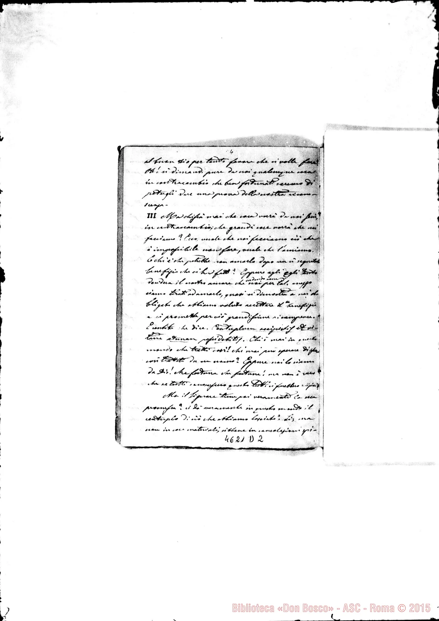 Fotogramma D 2 — Bonetti: Tre Conferenze alle Suore F.M.A. nel 1879. Ms. autogr.