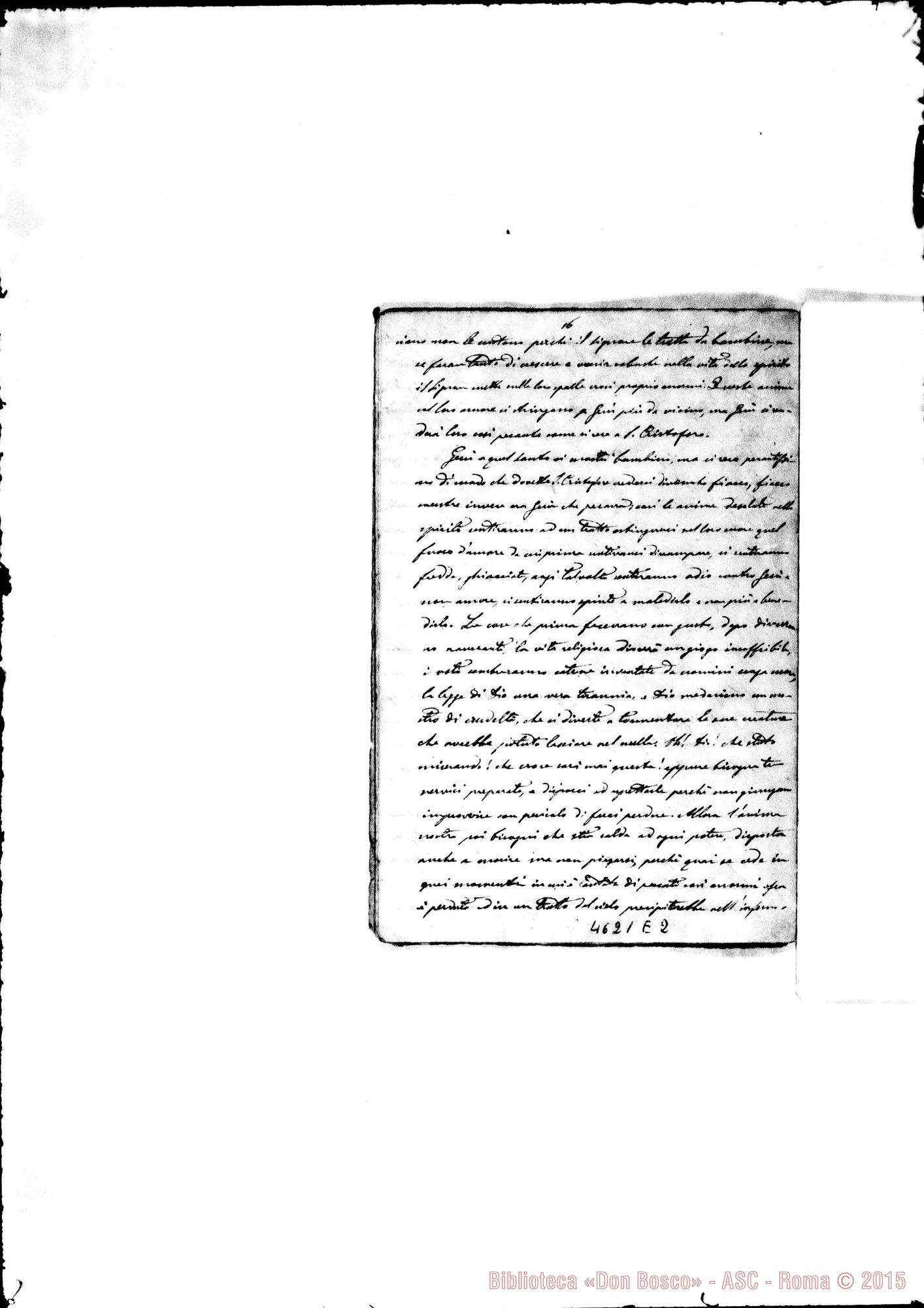 Fotogramma E 2 — Bonetti: Tre Conferenze alle Suore F.M.A. nel 1879. Ms. autogr.