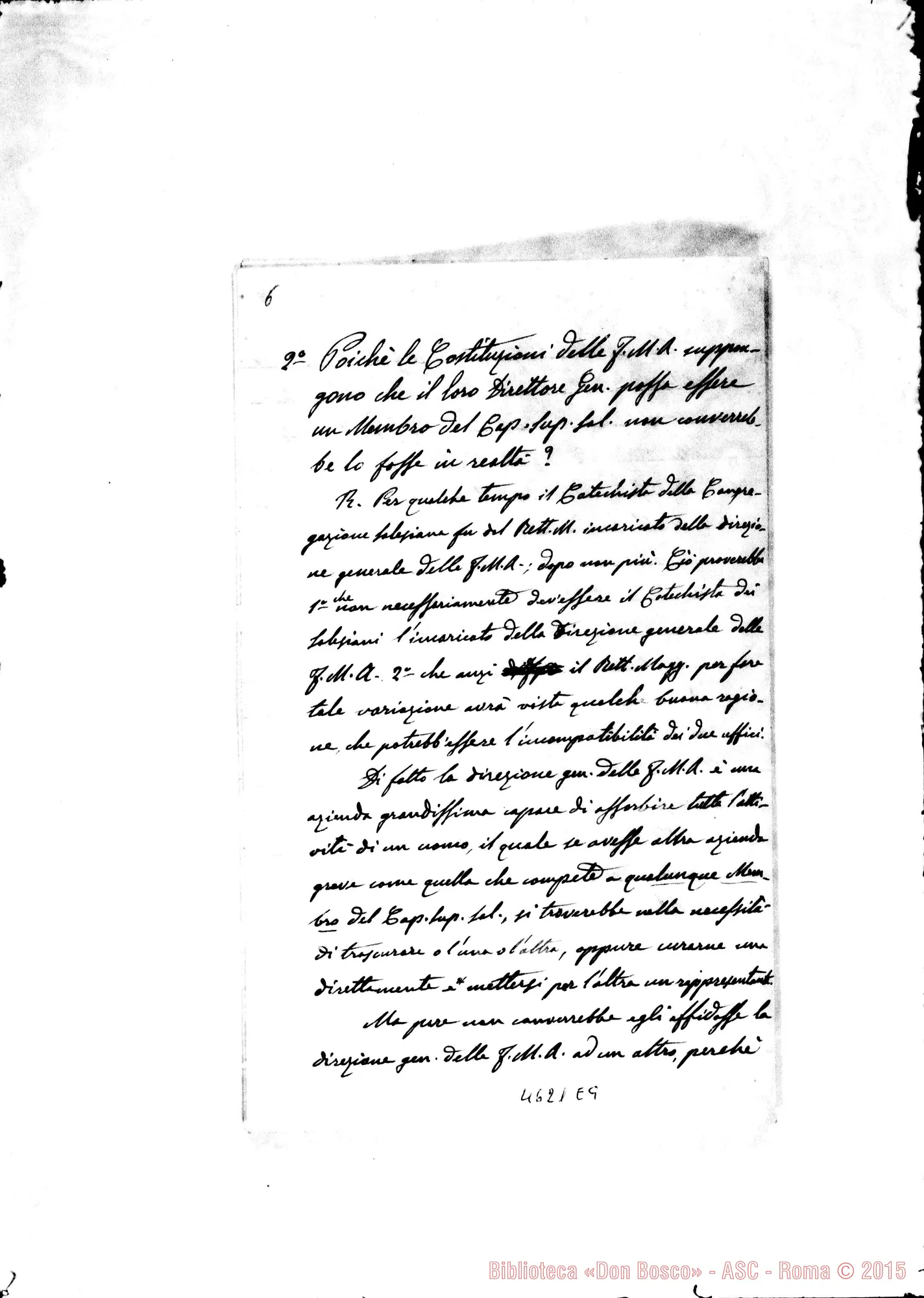 Fotogramma E 9 — Bonetti-Rua, con all. fogli sull'Istituto delle F.M.A.. Senza data