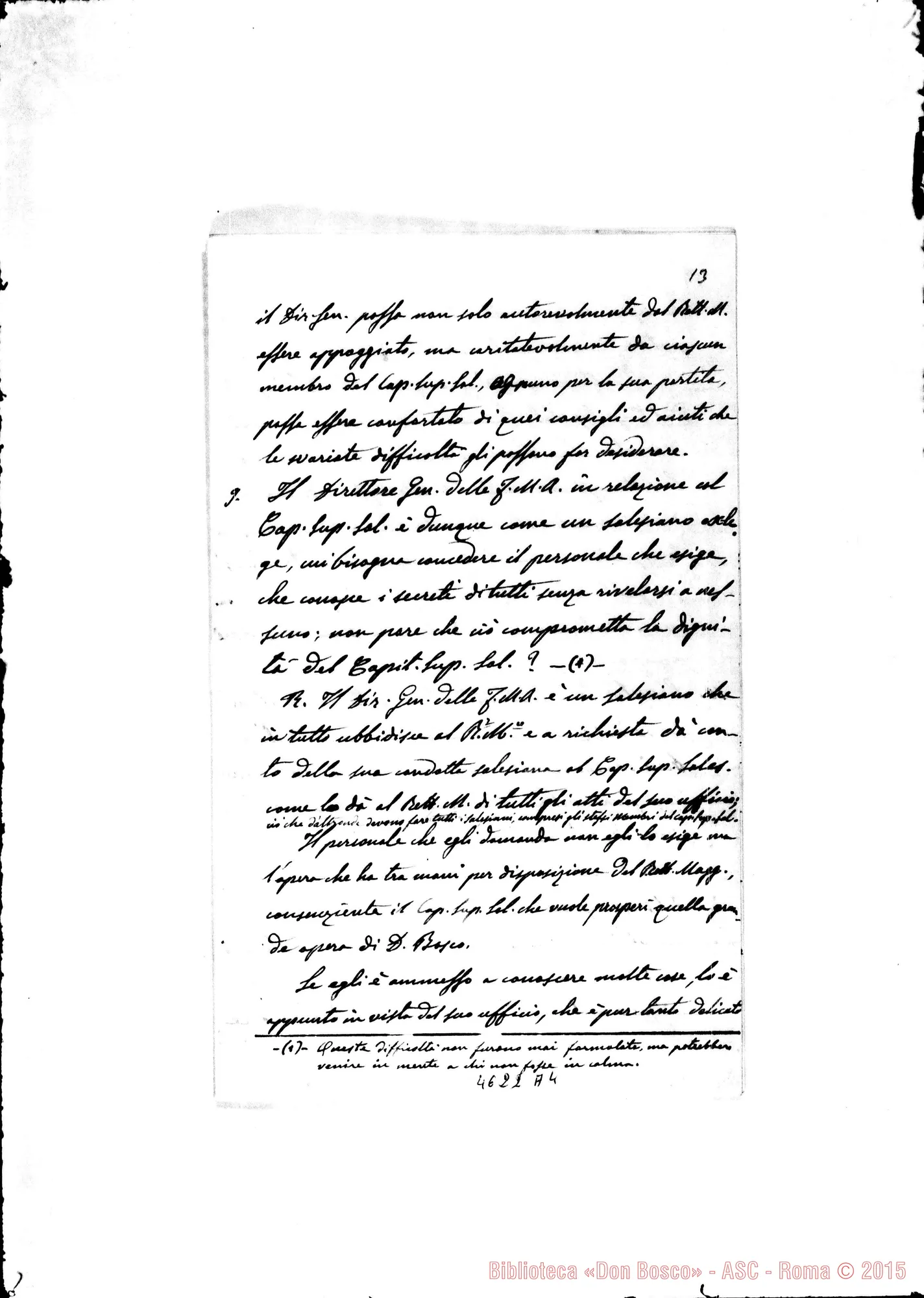 Fotogramma A 4 — Bonetti-Rua, con all. fogli sull'Istituto delle F.M.A.. Senza data