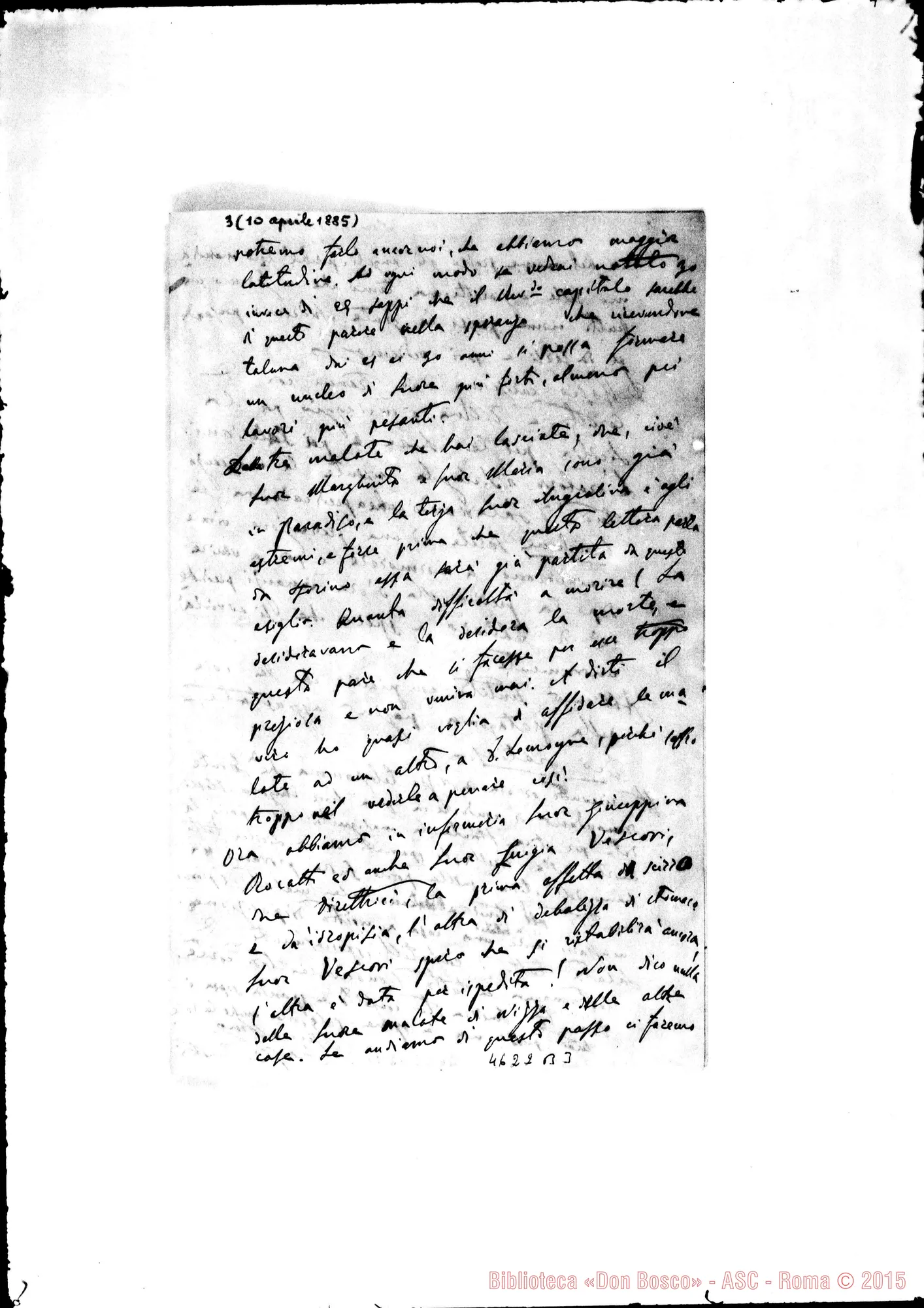 Fotogramma B 3 — Bonetti-Cagliero. Torino, 10-04-1885