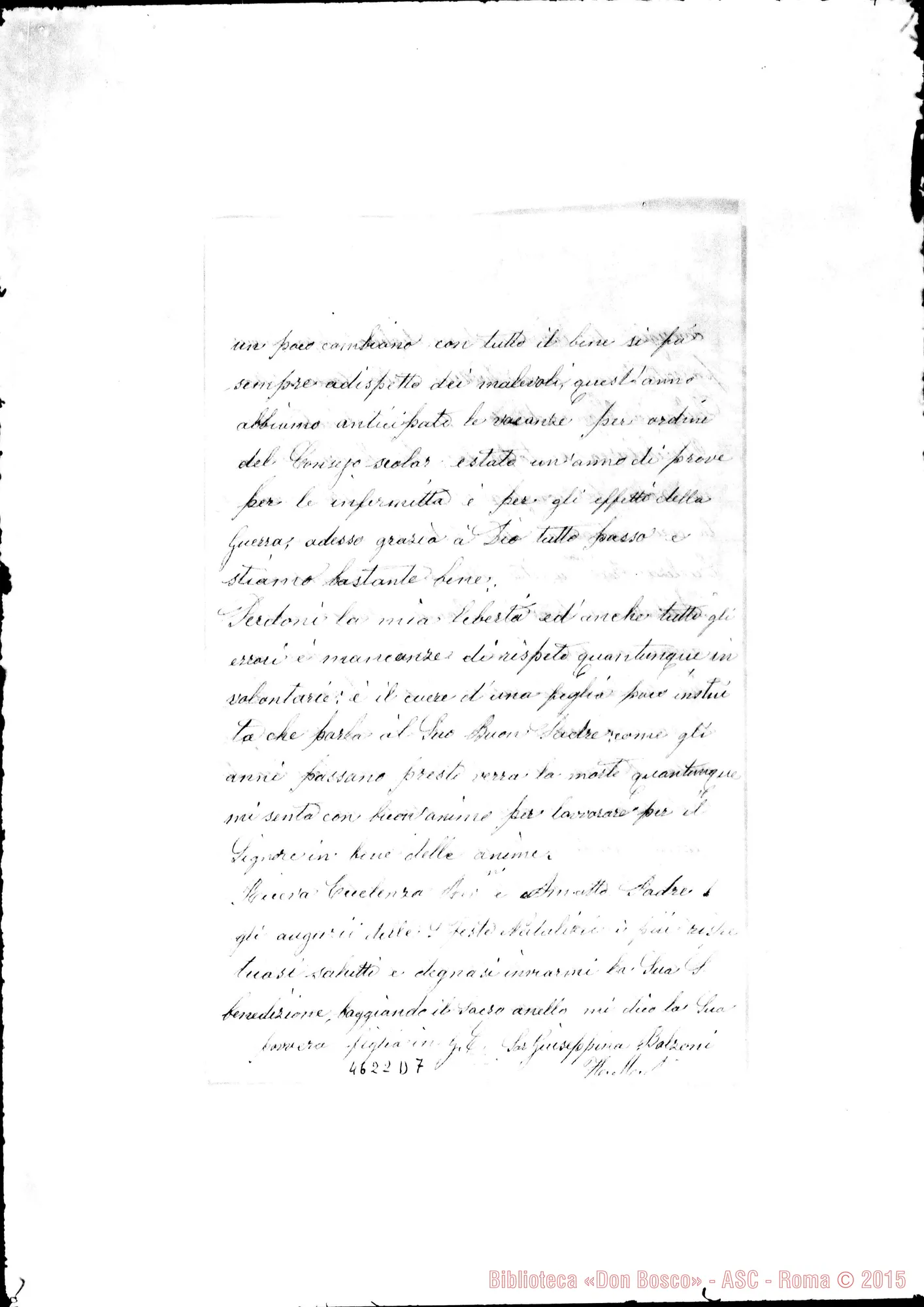 Fotogramma D 7 — Balzoni Giuseppina-Cagliero, mons. Bahia Bianca, 2-12-1918
