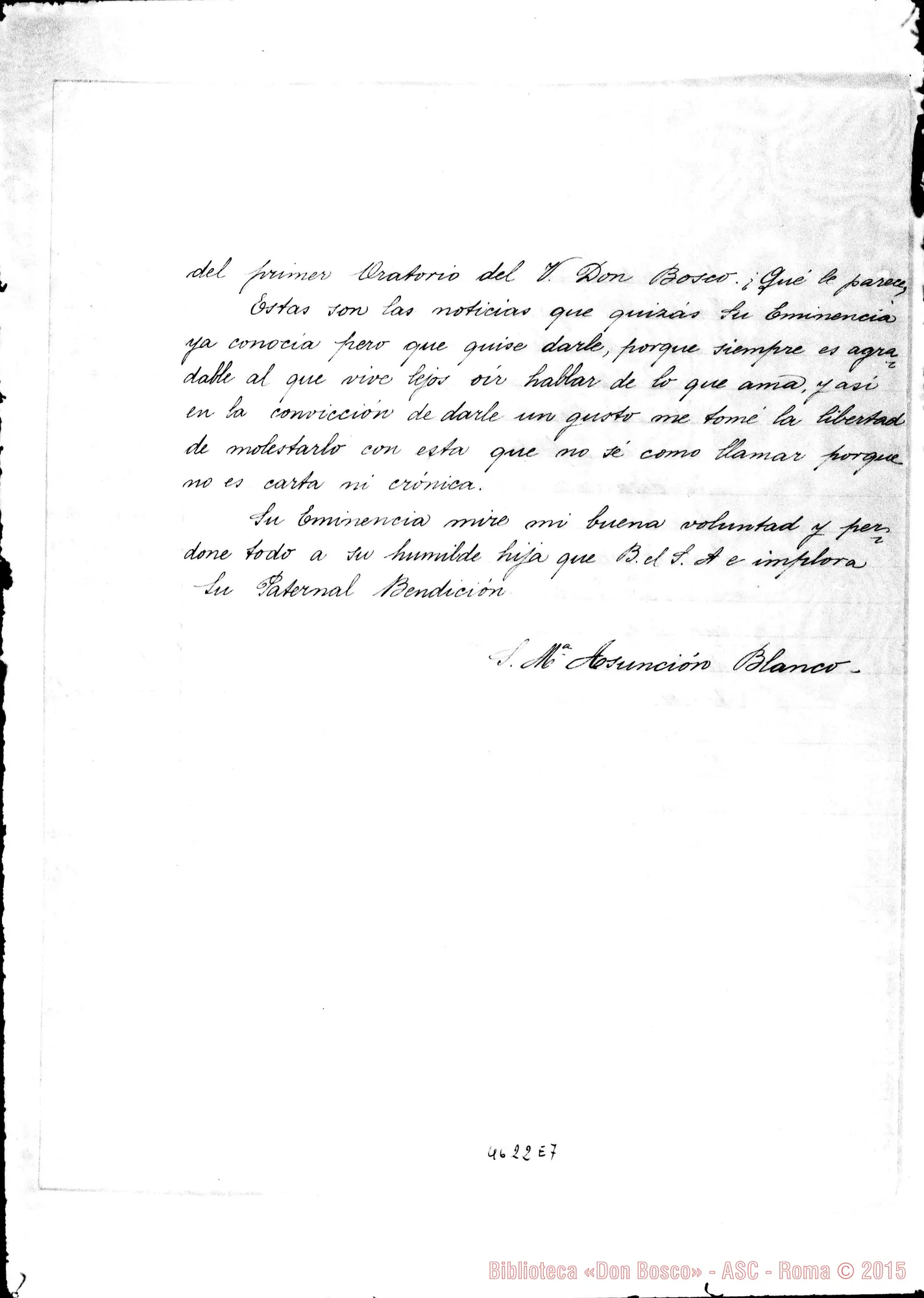 Fotogramma E 7 — Bianco Maria Assunta-Cagliero, mons. Patagones, 23-01-1916