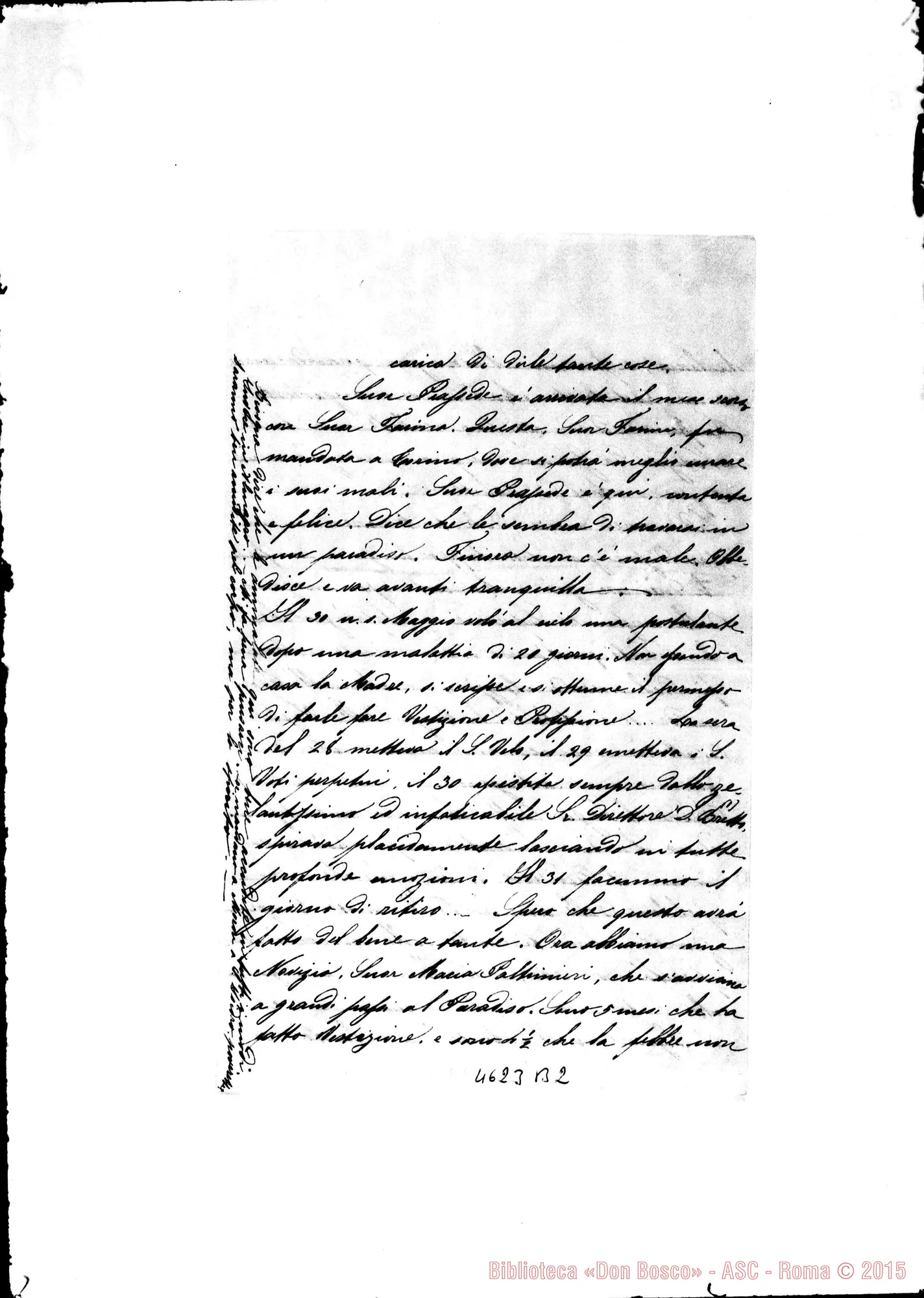 Fotogramma B 2 — Bussolino Ottavia-Cagliero, mons. Nizza, 4-06-1894