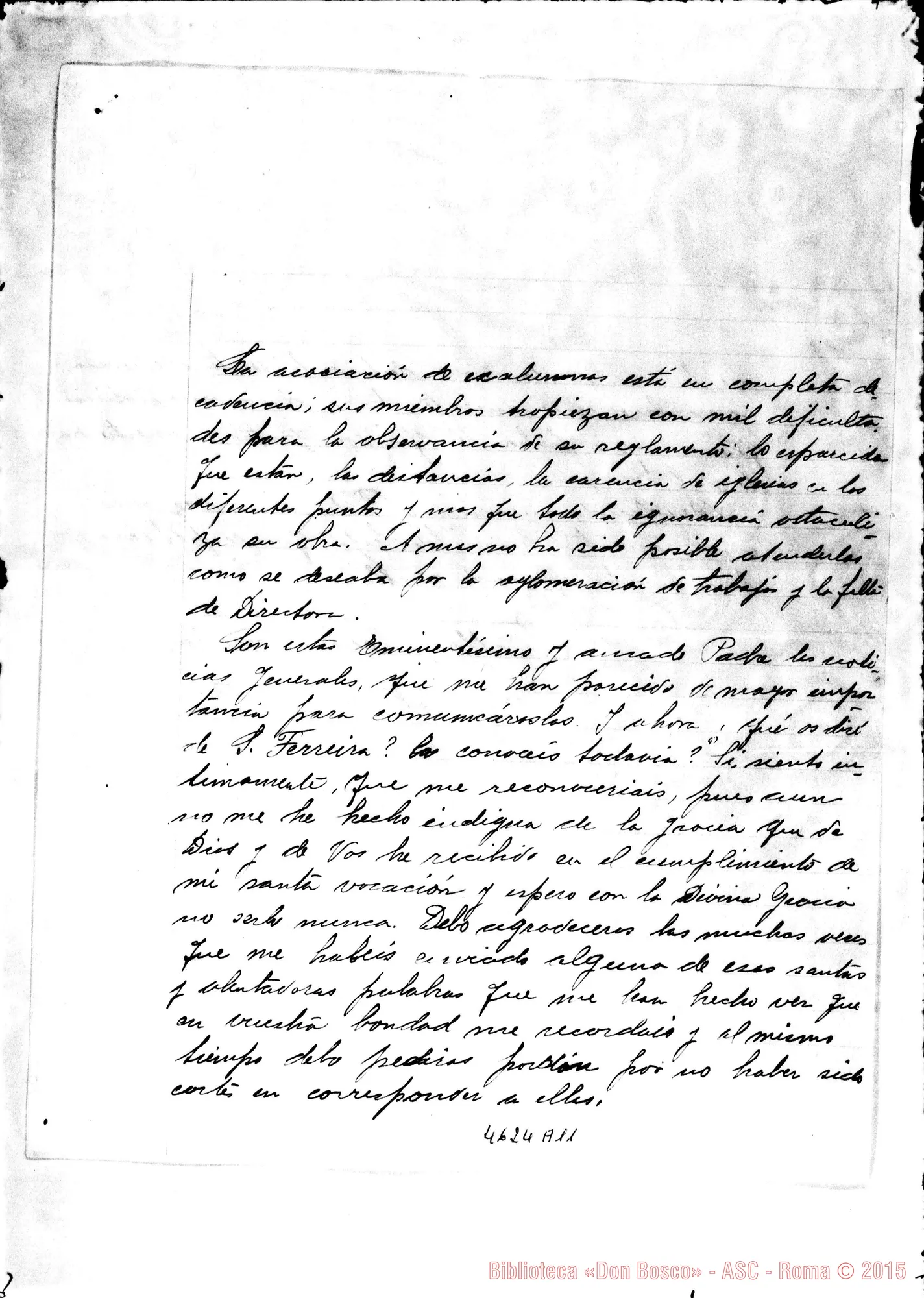 Fotogramma A 11 — Ferreira Maria Teresa-Cagliero, mons. Gral Roca, 23-01-1918