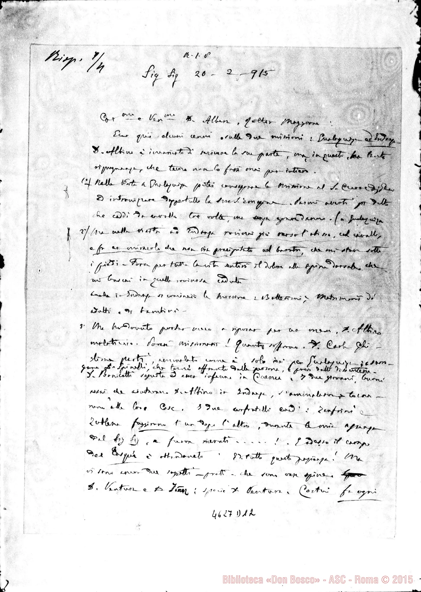 Fotogramma D 12 — « « « « Sig-Sig, 20-02-1915