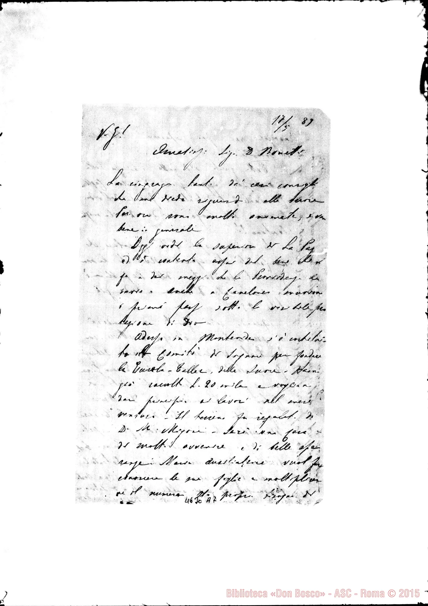 Fotogramma A 7 — « « « « S. 1. 17-05-1889