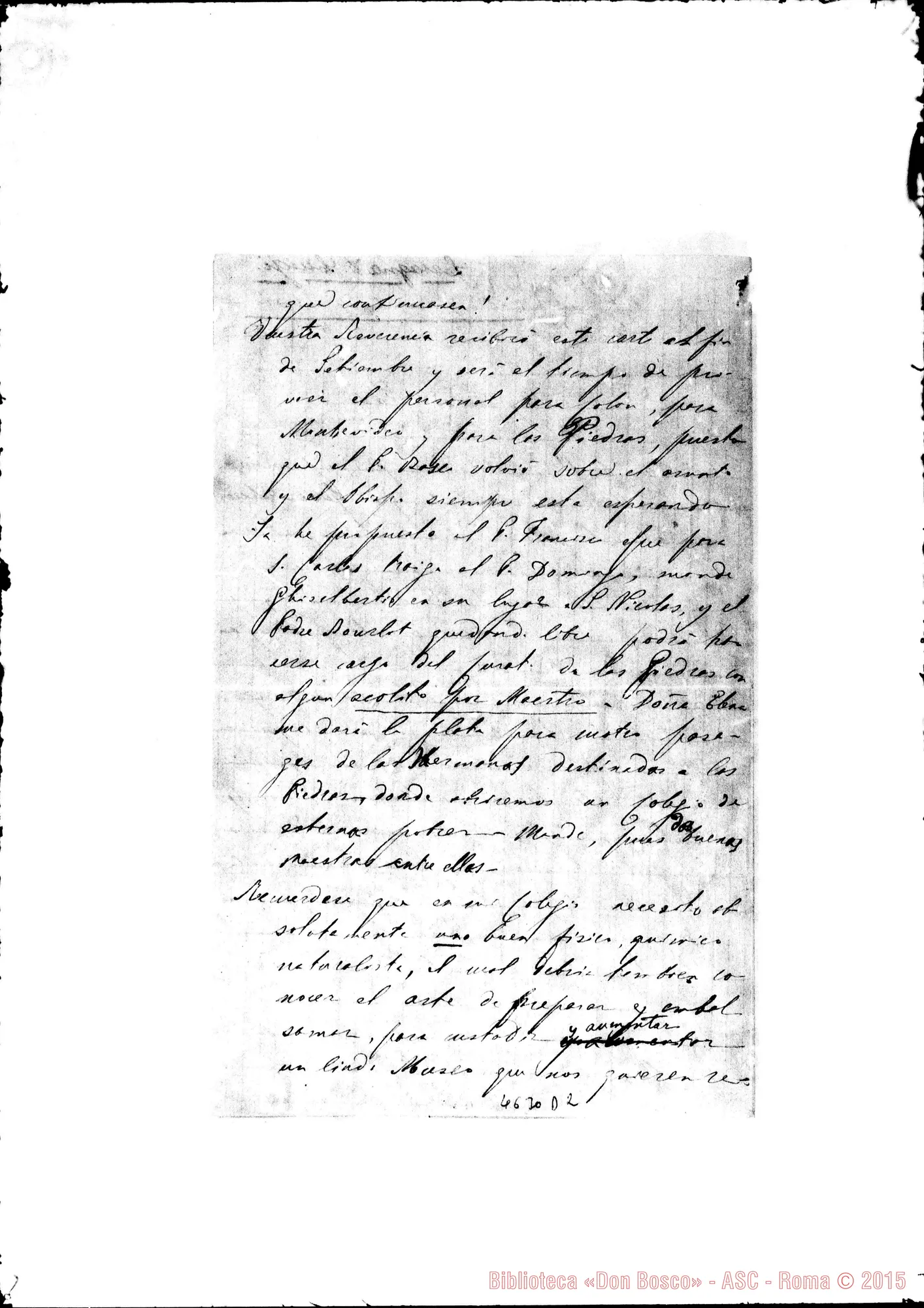 Fotogramma D 2 — « « « « Villa Colón, 20-08-1878 Autogr. Bosco