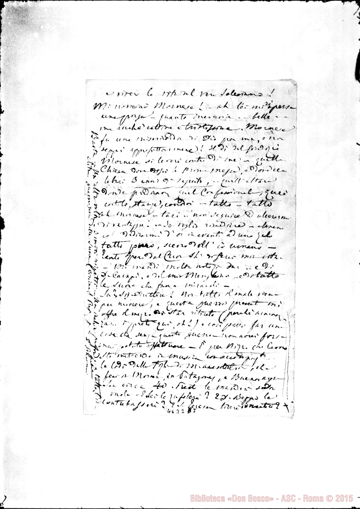 Fotogramma B 7 — « « « « Buenos A., 16-06-1880. All. alla lett. di Sr. Martini