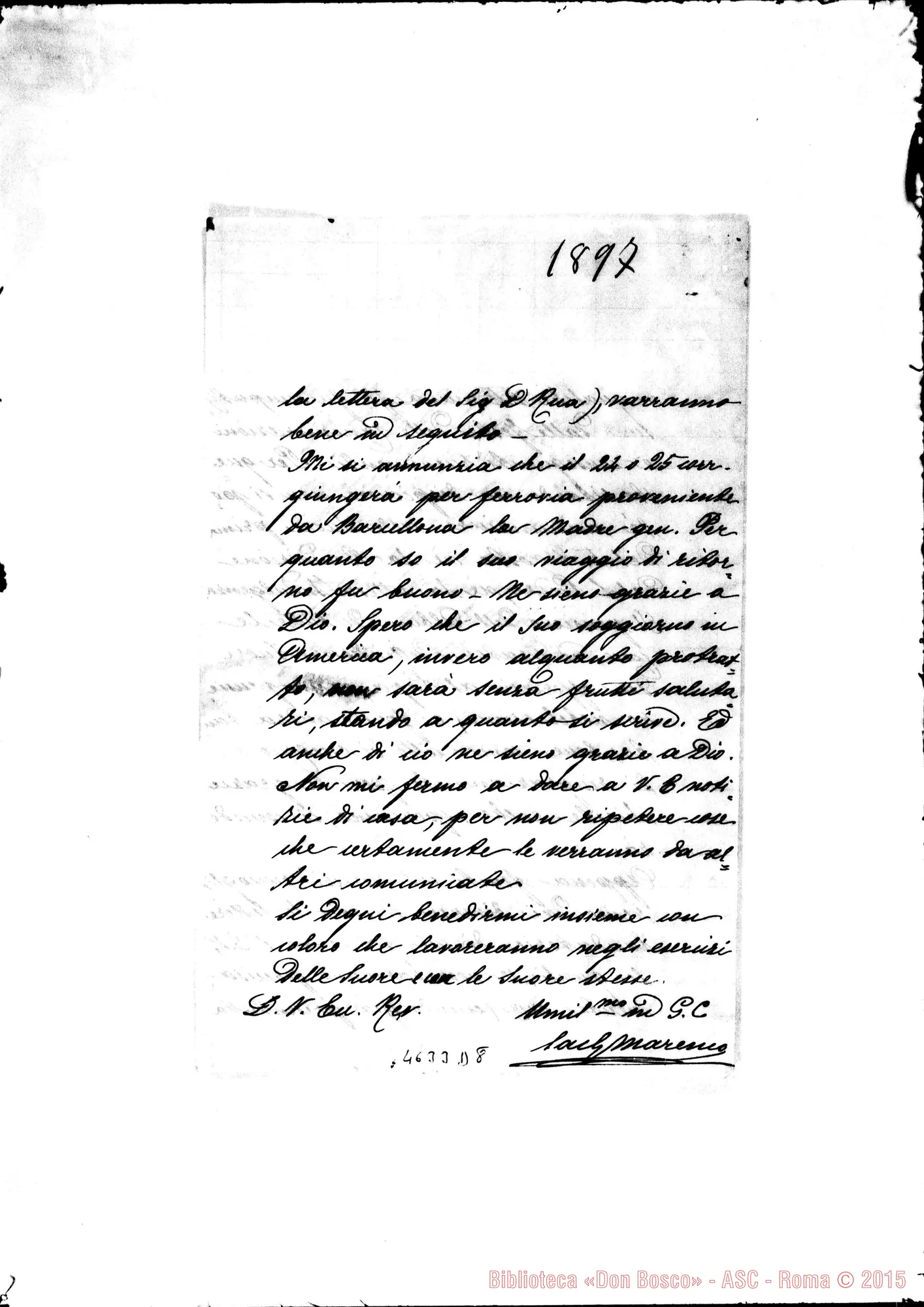 Fotogramma D 8 — Marenco Giovanni-Cagliero Giov., mons. Avigliana, 21-07-1897