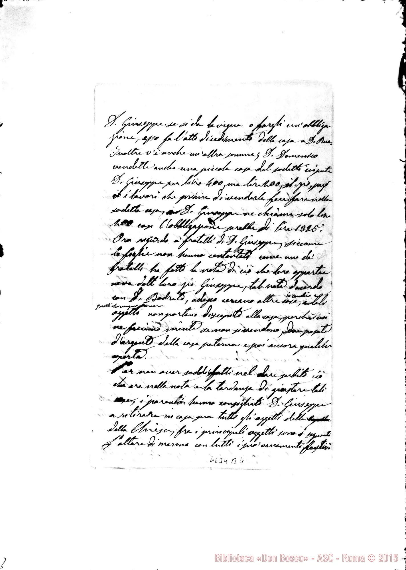 Fotogramma B 4 — « « -Rua Michele. Mornese, 25-09-1875