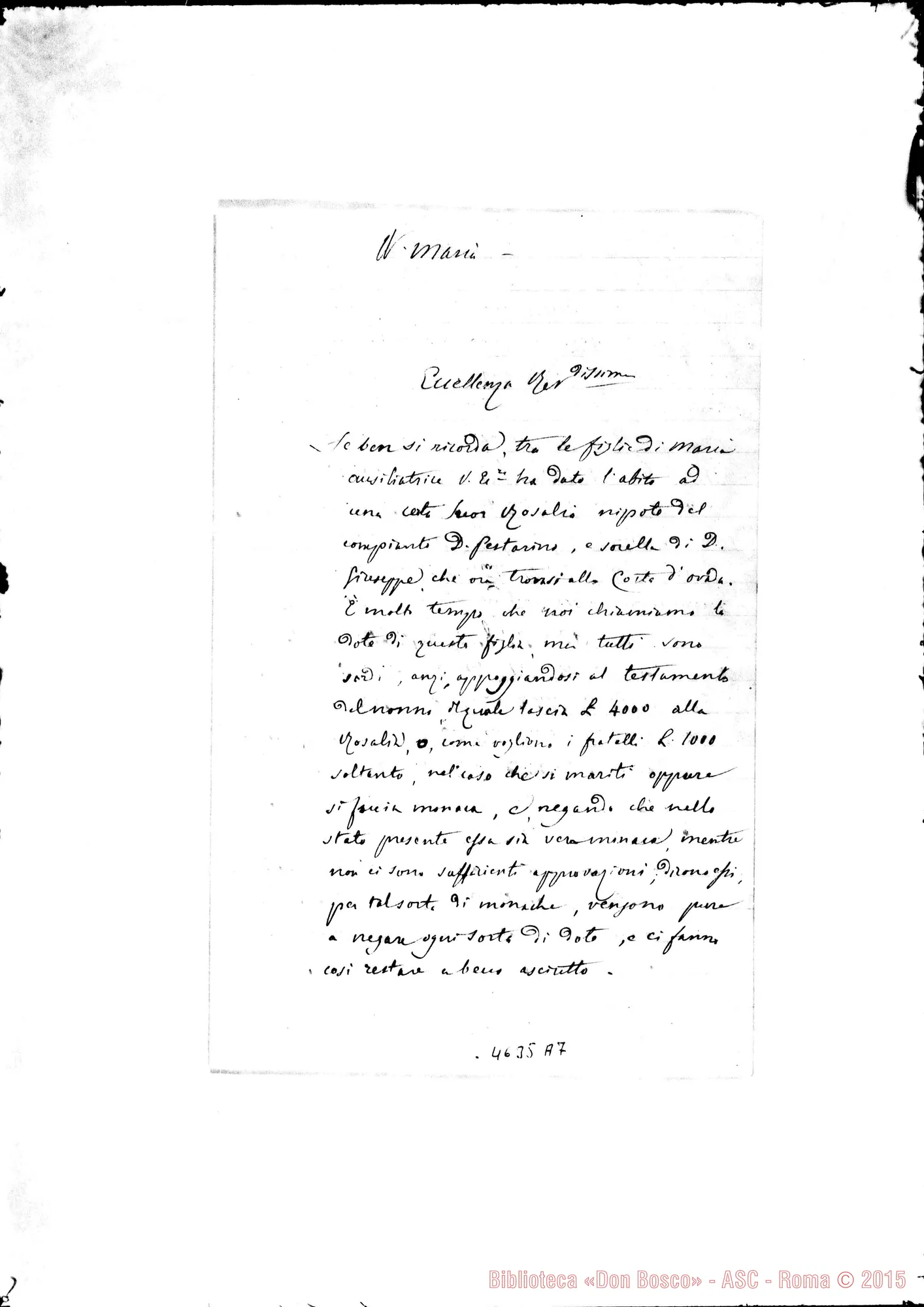 Fotogramma A 7 — Costamagna Giacomo-Sciandra Giuseppe, vesc. d’Acqui Gavi, 8-05-1876.