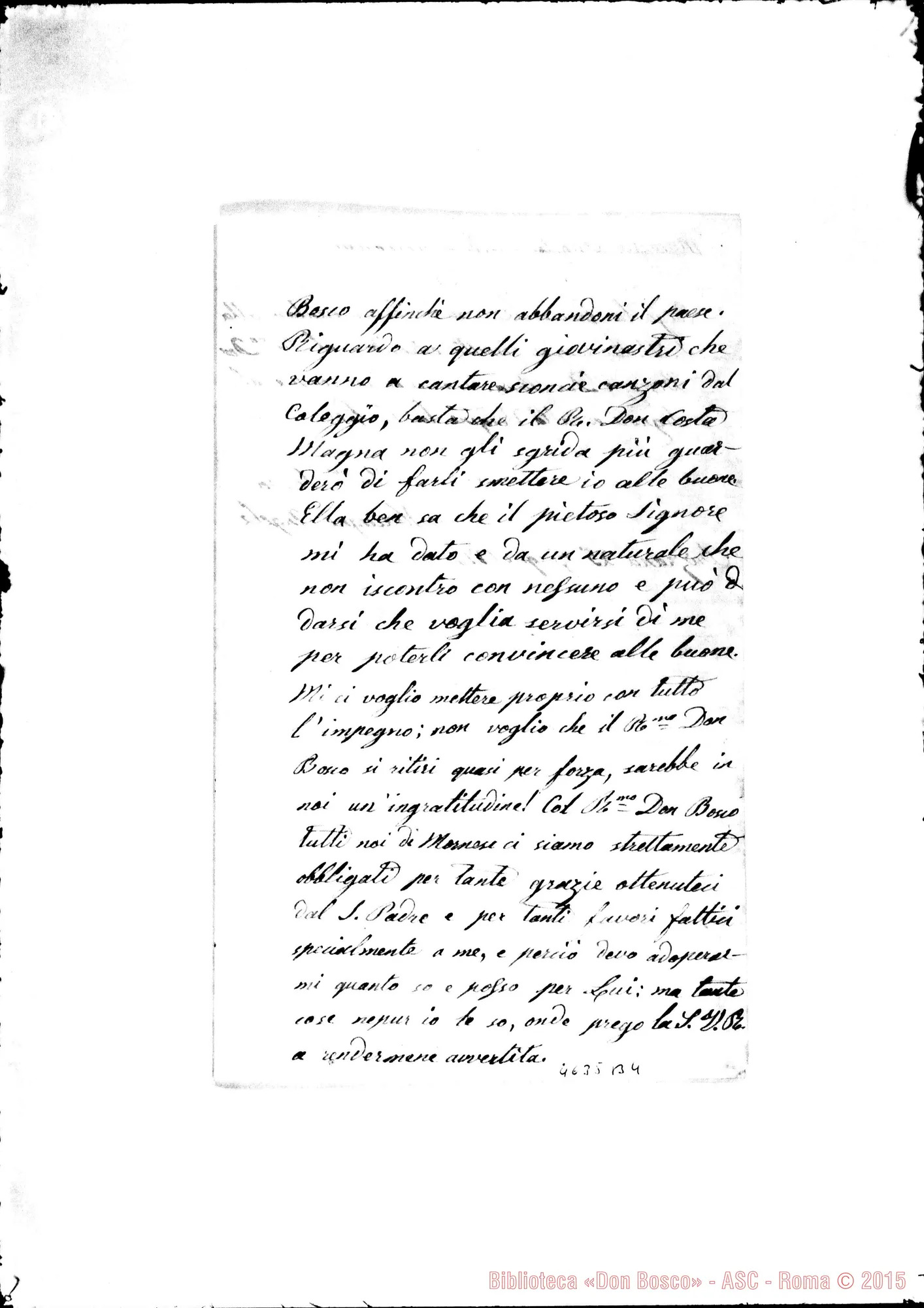 Fotogramma B 4 — « « -Bodrato Francesco, SDB Autogr. Rua