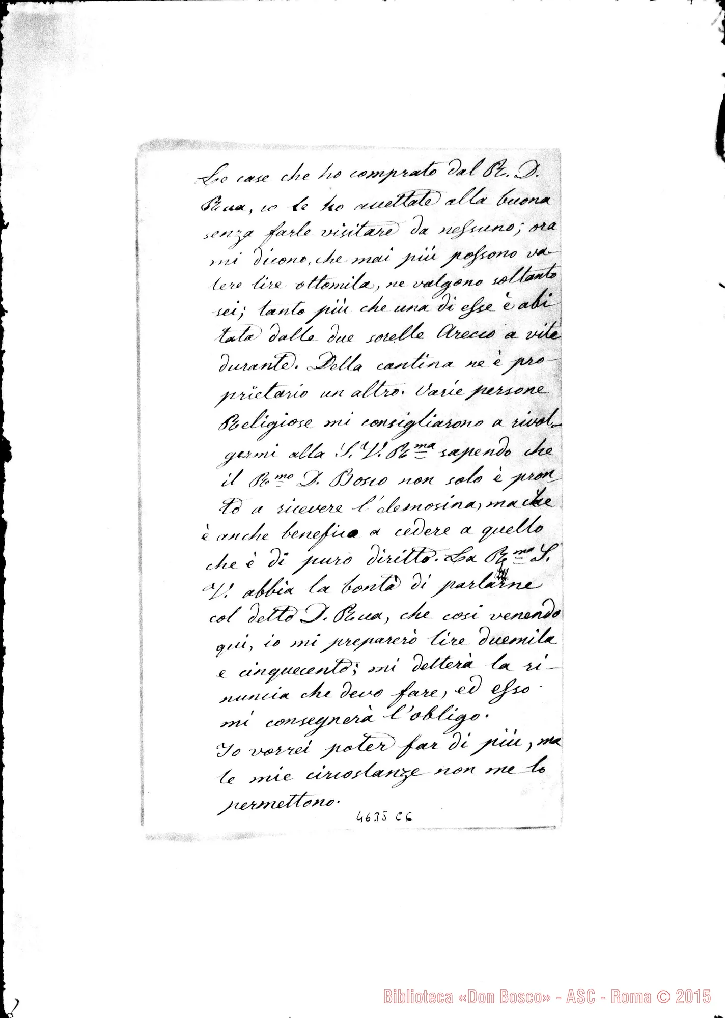 Fotogramma C 6 — « « « « Mornese, 27-10-1879 Autogr. Rua
