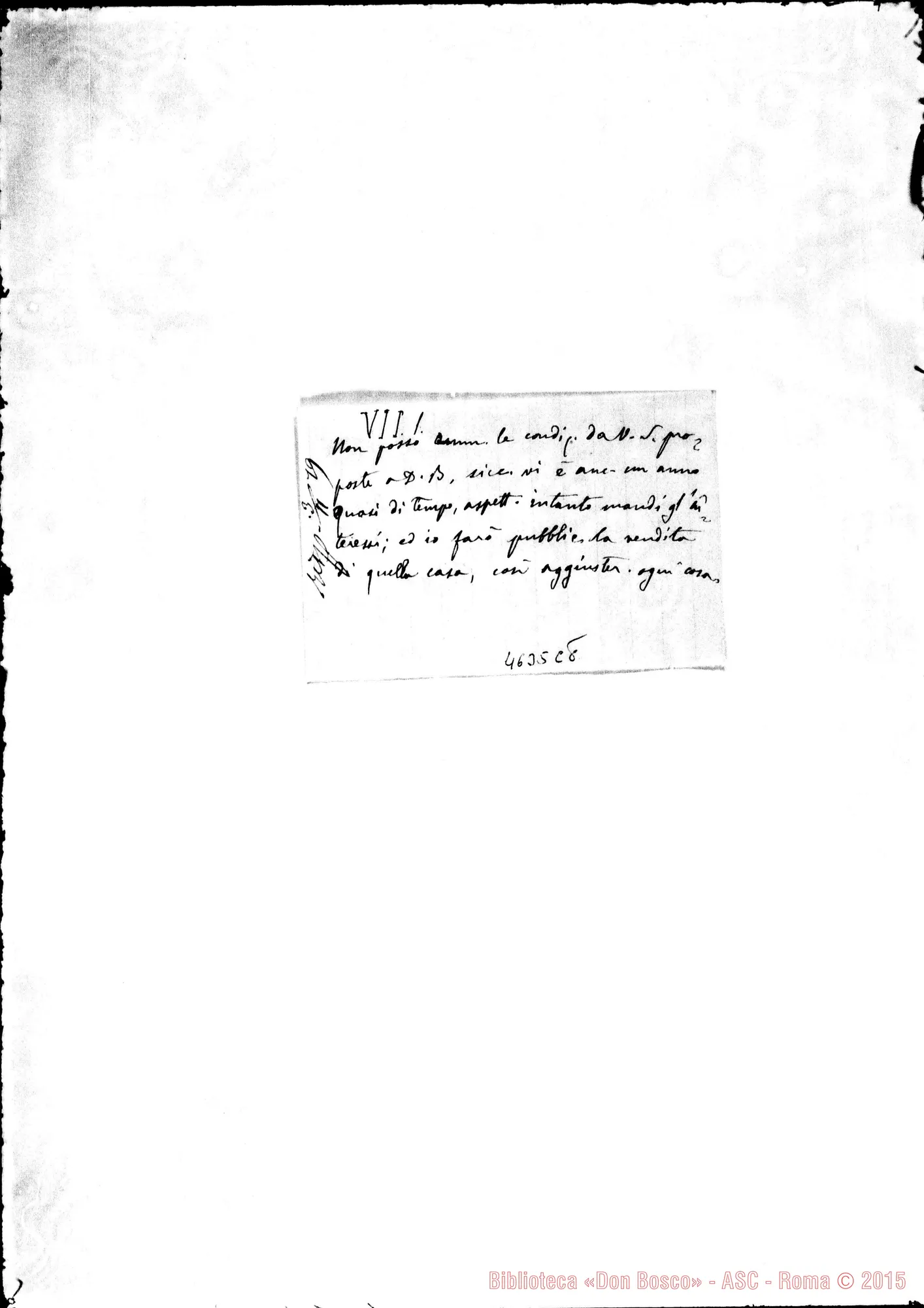 Fotogramma C 8 — « « « « Mornese, 27-10-1879 Autogr. Rua