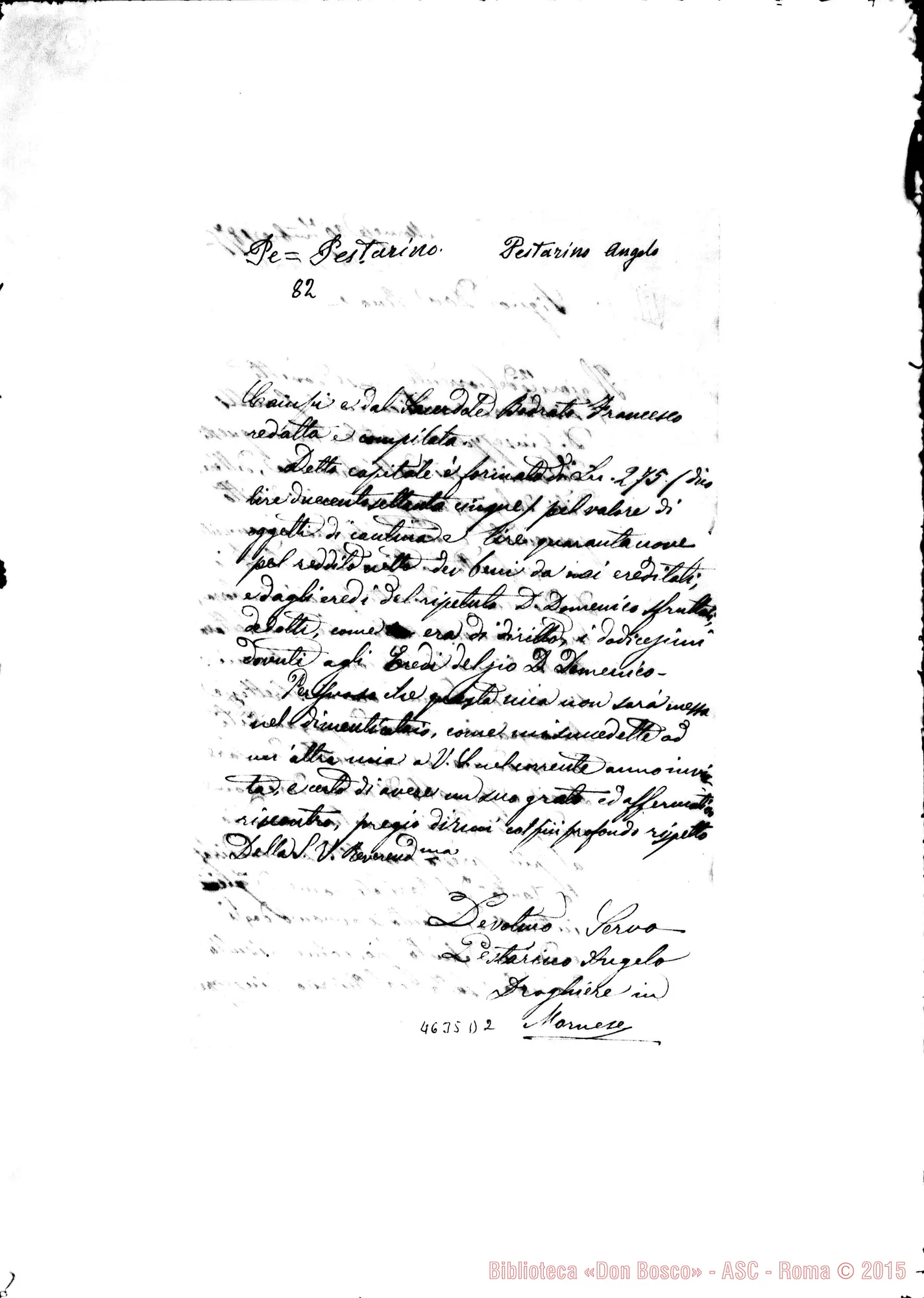 Fotogramma D 2 — Pestarino Angelo, droghiere-Rua Michele. Mornese, 20-09-1875