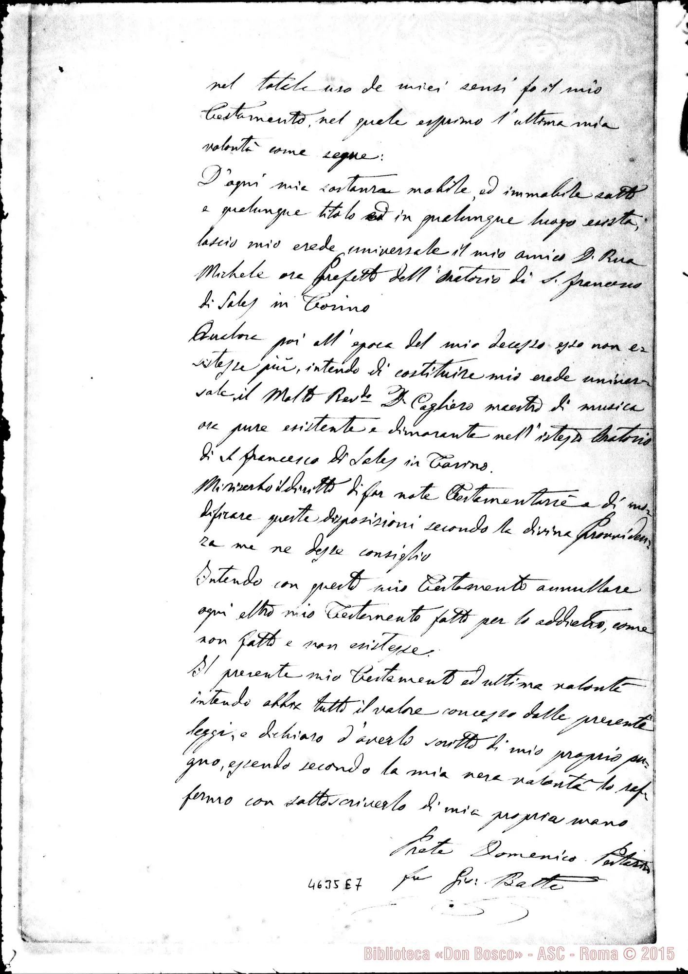 Fotogramma E 7 — « « « Atto di deposito di testamento olografo, 3-06-1874