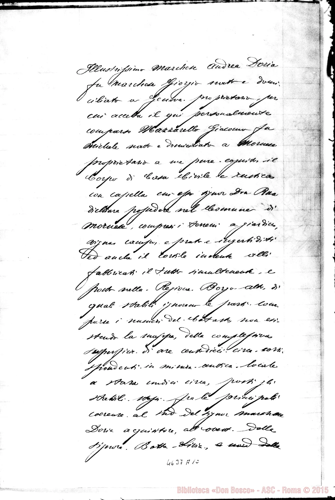 Fotogramma A 10 — uh « « Torino, 8-11-1881. Atto di vendita. Copia