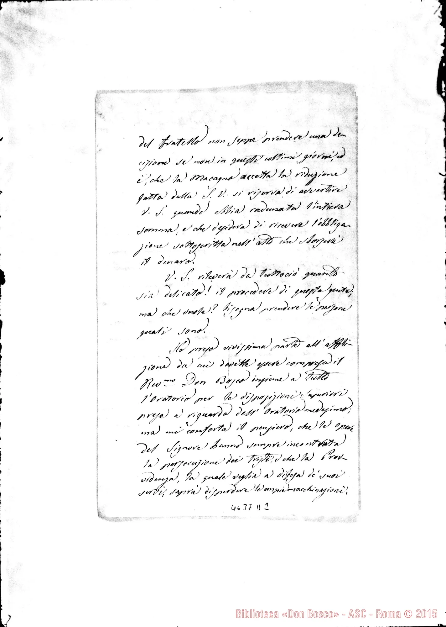 Fotogramma D 2 — « « un Mornese, 24-07-1879. Autogr. Rua