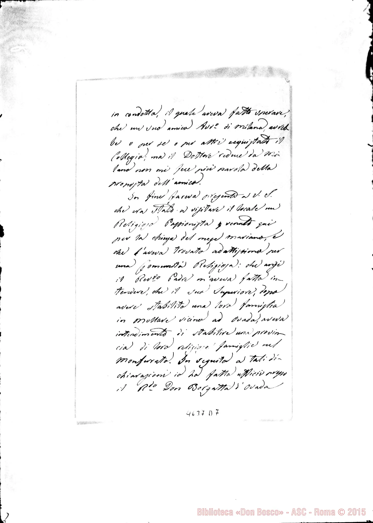 Fotogramma D 7 — « « « « Mornese, 6-07-1881. All. foglio con appunti. Autogr. Rua