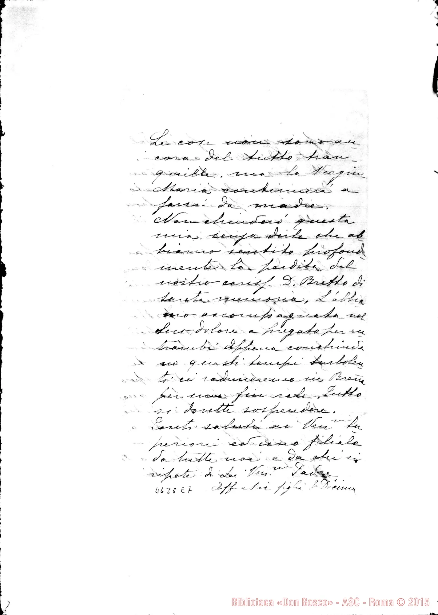 Fotogramma E 7 — Suor Decima Rocca-Albera Paolo. Callao, 30-05-1919. All. relazione sulle Case dell'Ispettoria del Perù