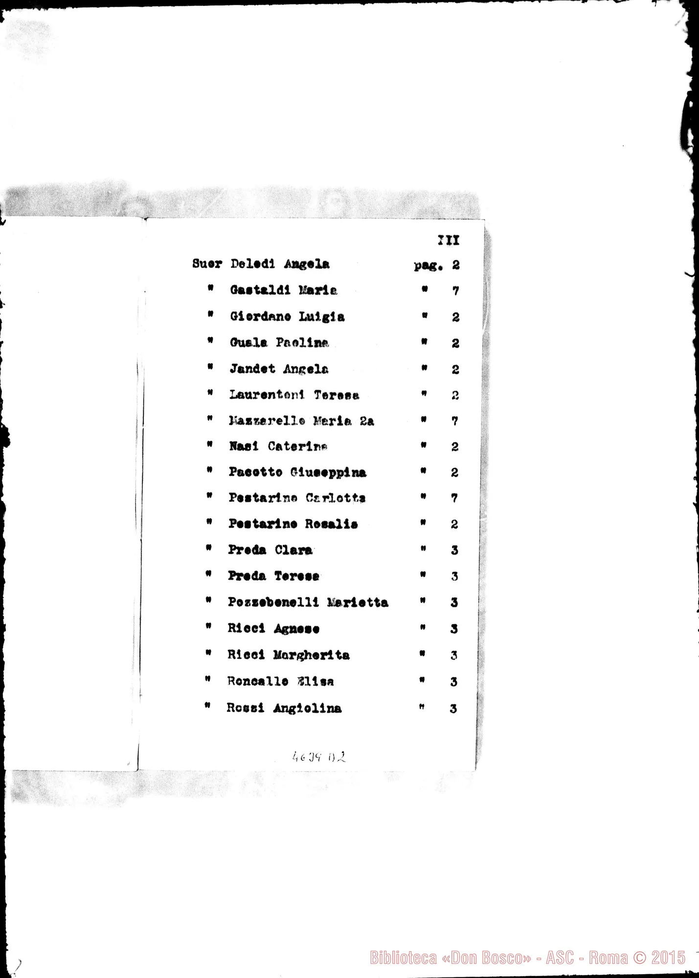 Fotogramma D 2 — 1875 Solo aumento di personale