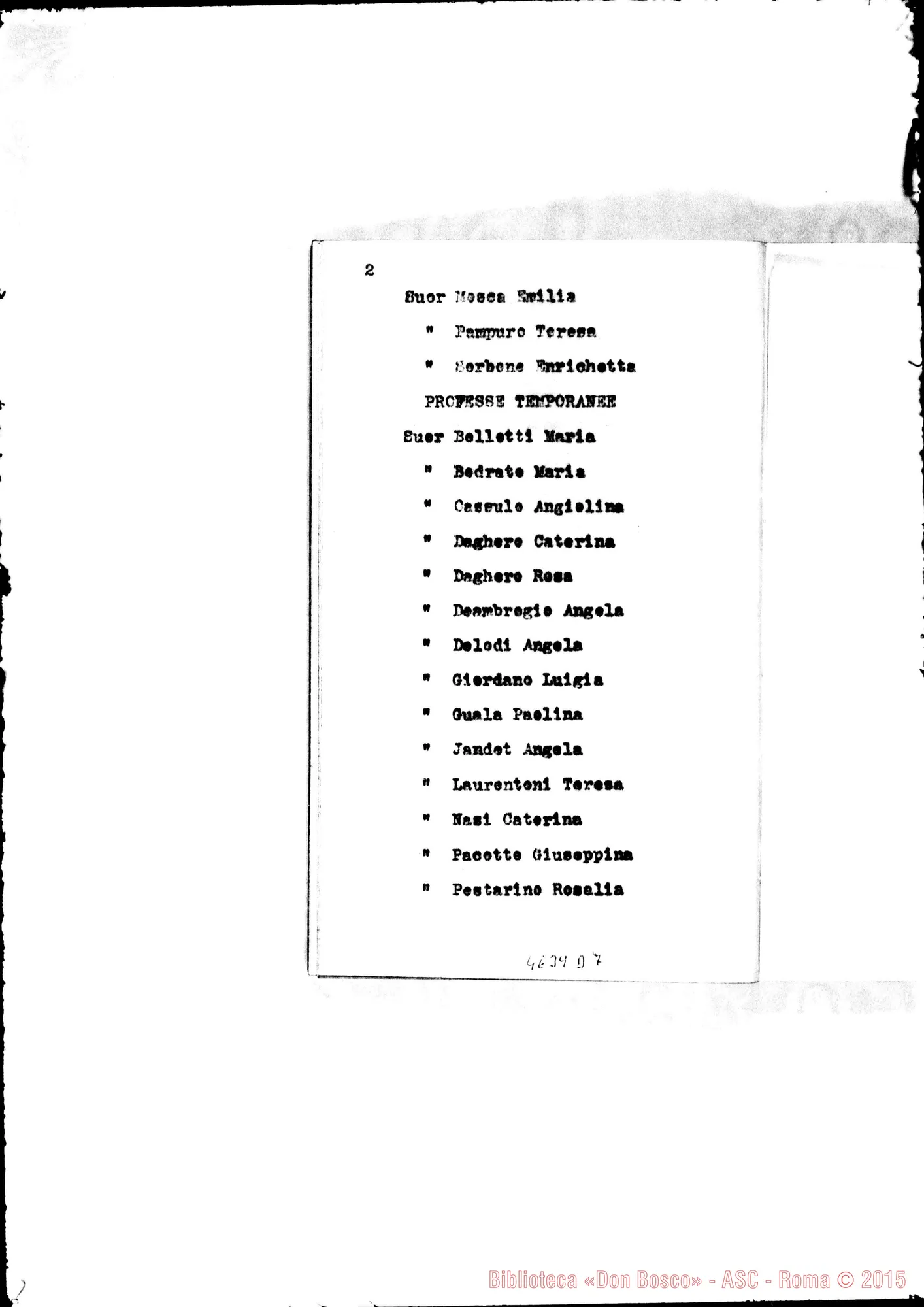 Fotogramma D 7 — 1875 Solo aumento di personale