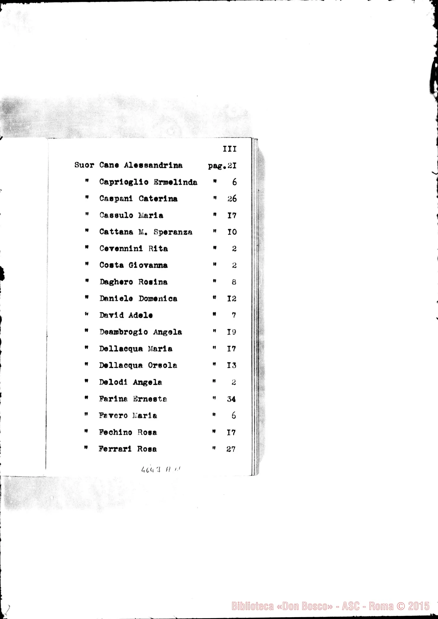 Fotogramma A 11 — 1882 Appaiono: Nichelino, Visone, Fontanile, Sampierdarena, Rosignano, Trecastagni, Marsiglia (Francia)