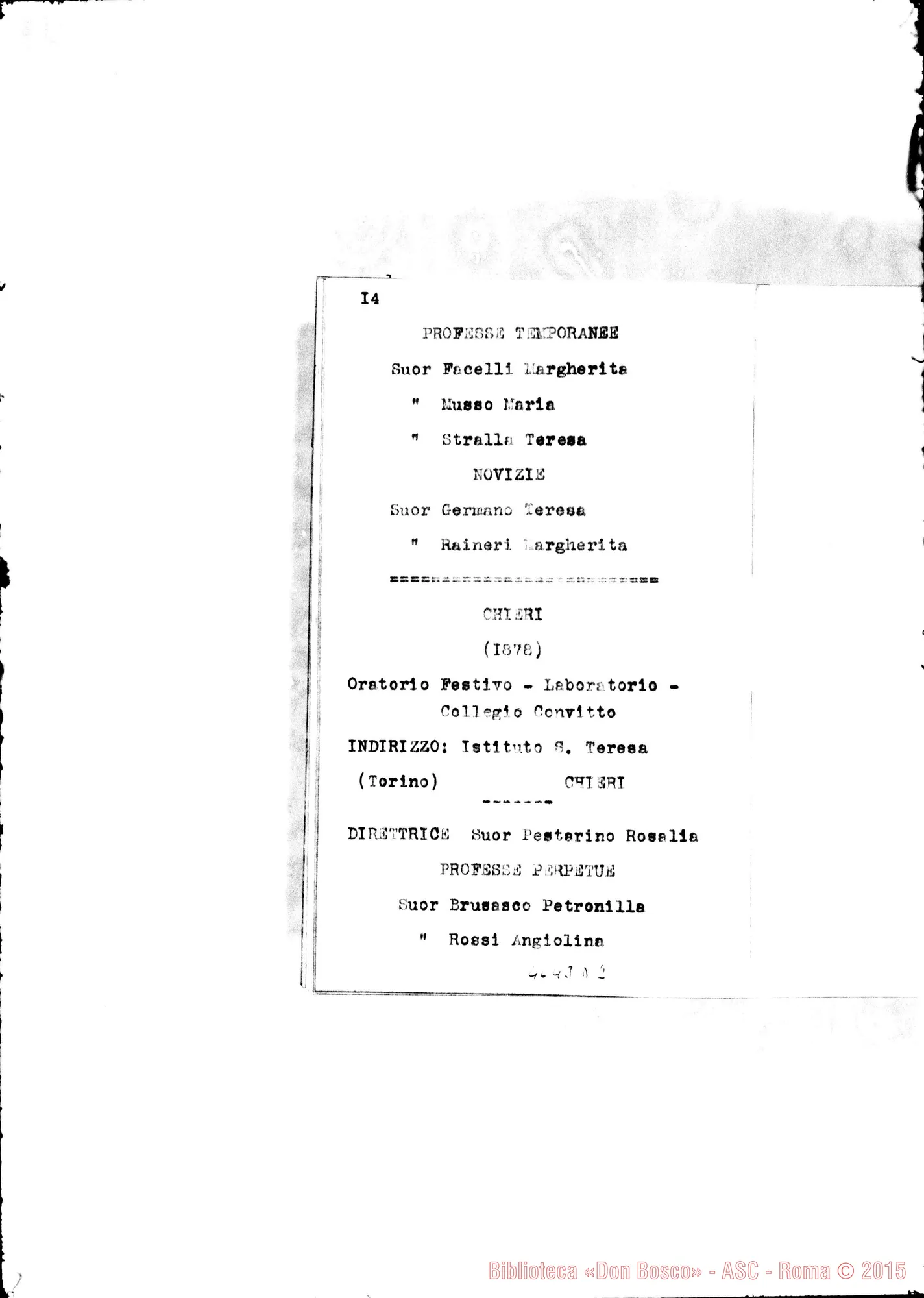 Fotogramma D 2 — 1882 Appaiono: Nichelino, Visone, Fontanile, Sampierdarena, Rosignano, Trecastagni, Marsiglia (Francia)