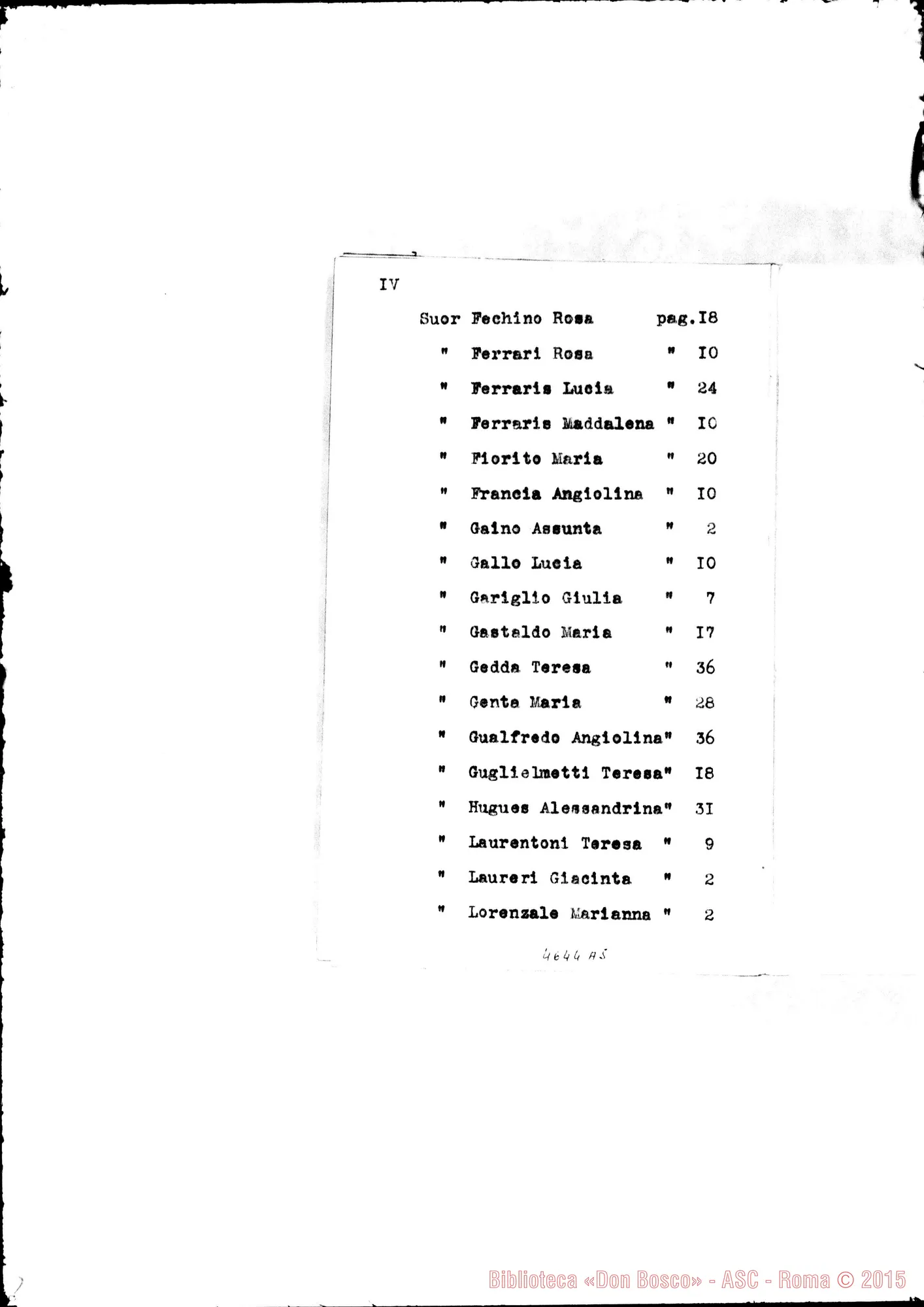Fotogramma A 5 — 1883 Appaiono: Incisa Belbo, Nunziata di Mascali, S.te Marguerite (Francia), Morón (Argentina) Spariscono: Visone, Cascinette