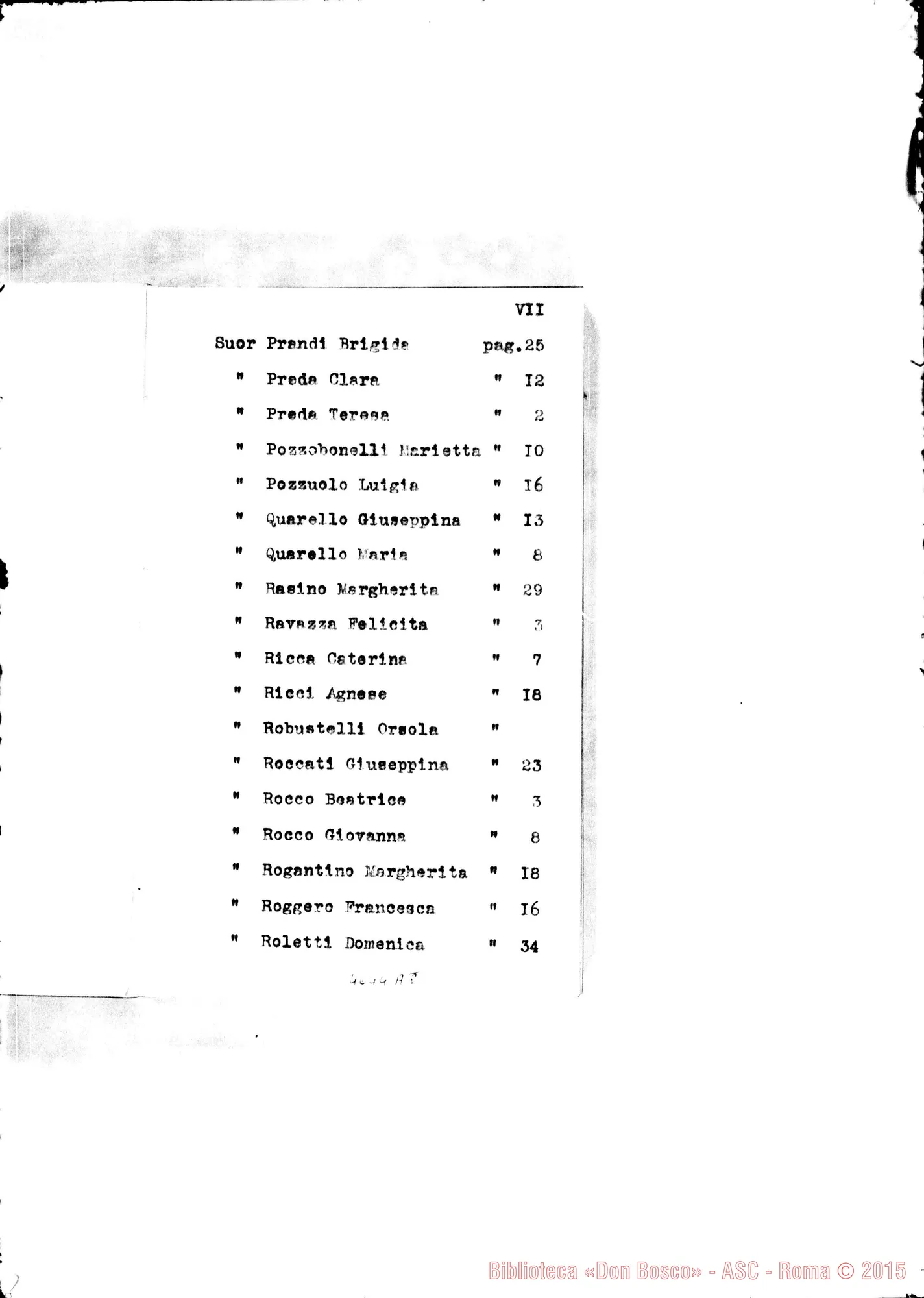 Fotogramma A 8 — 1883 Appaiono: Incisa Belbo, Nunziata di Mascali, S.te Marguerite (Francia), Morón (Argentina) Spariscono: Visone, Cascinette