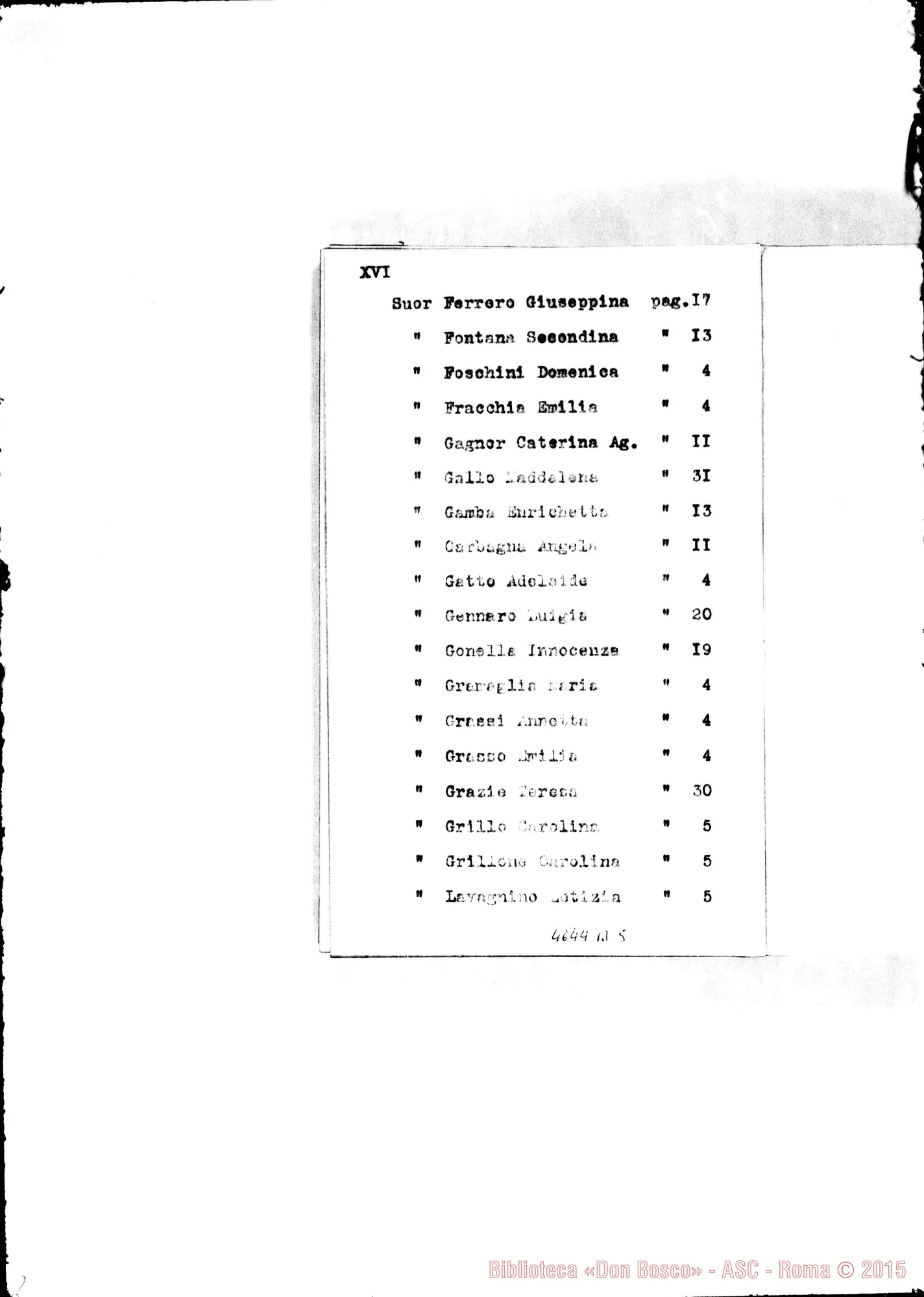 Fotogramma B 5 — 1883 Appaiono: Incisa Belbo, Nunziata di Mascali, S.te Marguerite (Francia), Morón (Argentina) Spariscono: Visone, Cascinette
