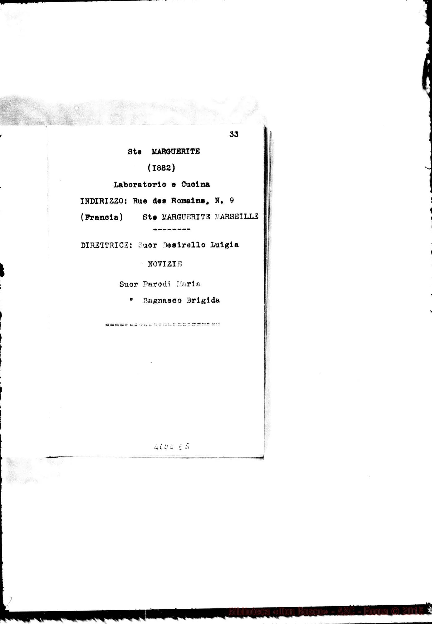 Fotogramma E 5 — 1883 Appaiono: Incisa Belbo, Nunziata di Mascali, S.te Marguerite (Francia), Morón (Argentina) Spariscono: Visone, Cascinette