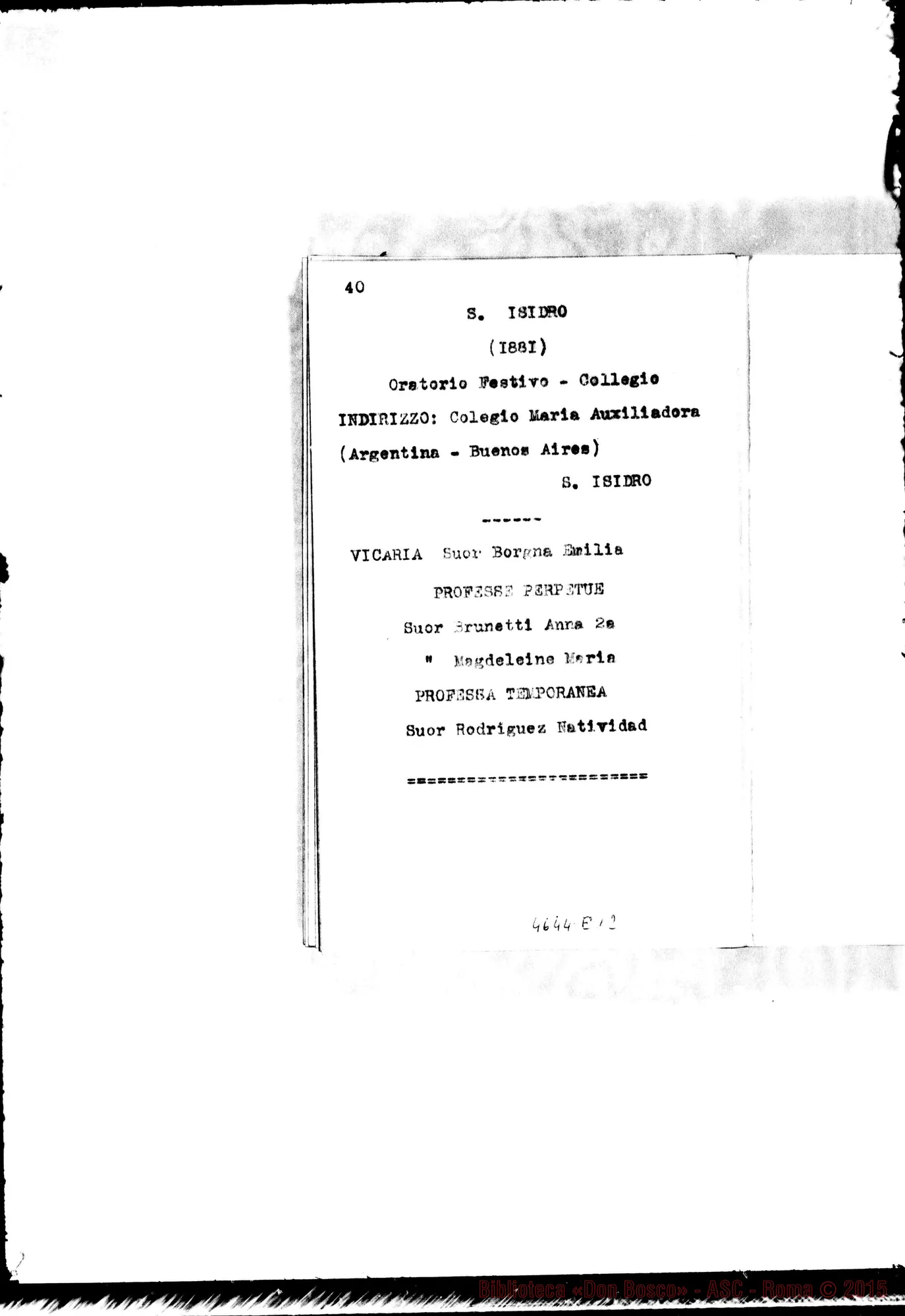 Fotogramma E 12 — 1883 Appaiono: Incisa Belbo, Nunziata di Mascali, S.te Marguerite (Francia), Morón (Argentina) Spariscono: Visone, Cascinette