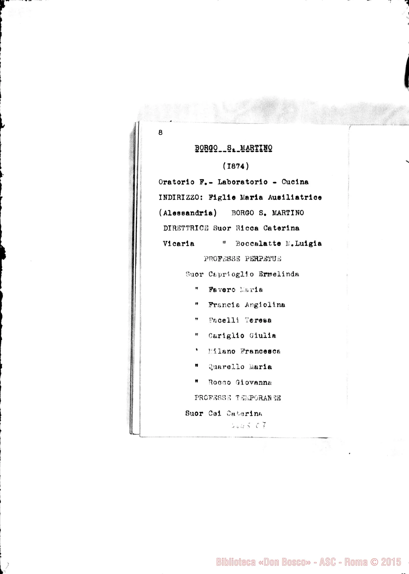 Fotogramma C 7 — 1884 Appaiono: Borgo Cornalese, Villarboit, Cesarò, Viedma (Argentina)