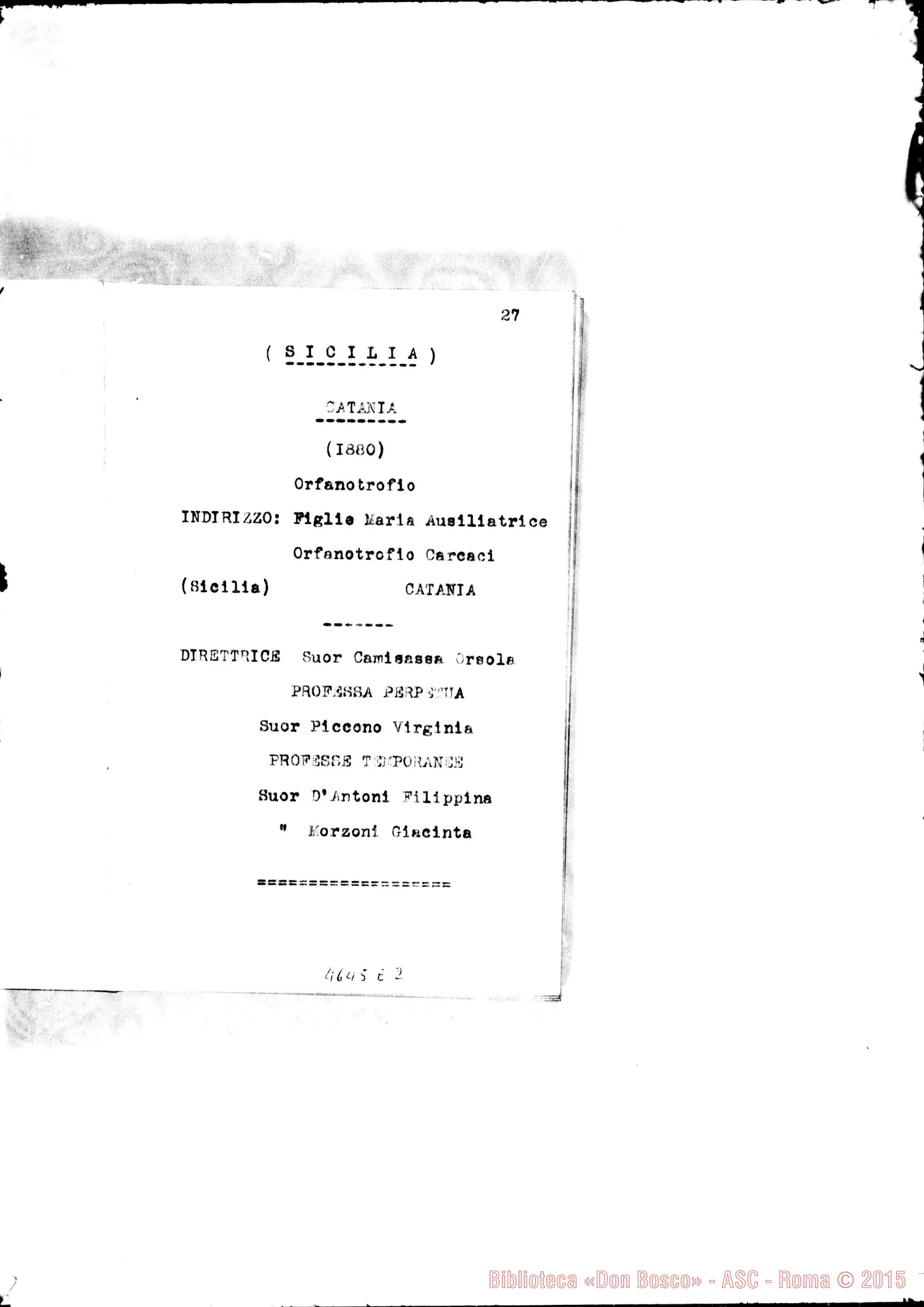Fotogramma E 2 — 1884 Appaiono: Borgo Cornalese, Villarboit, Cesarò, Viedma (Argentina)