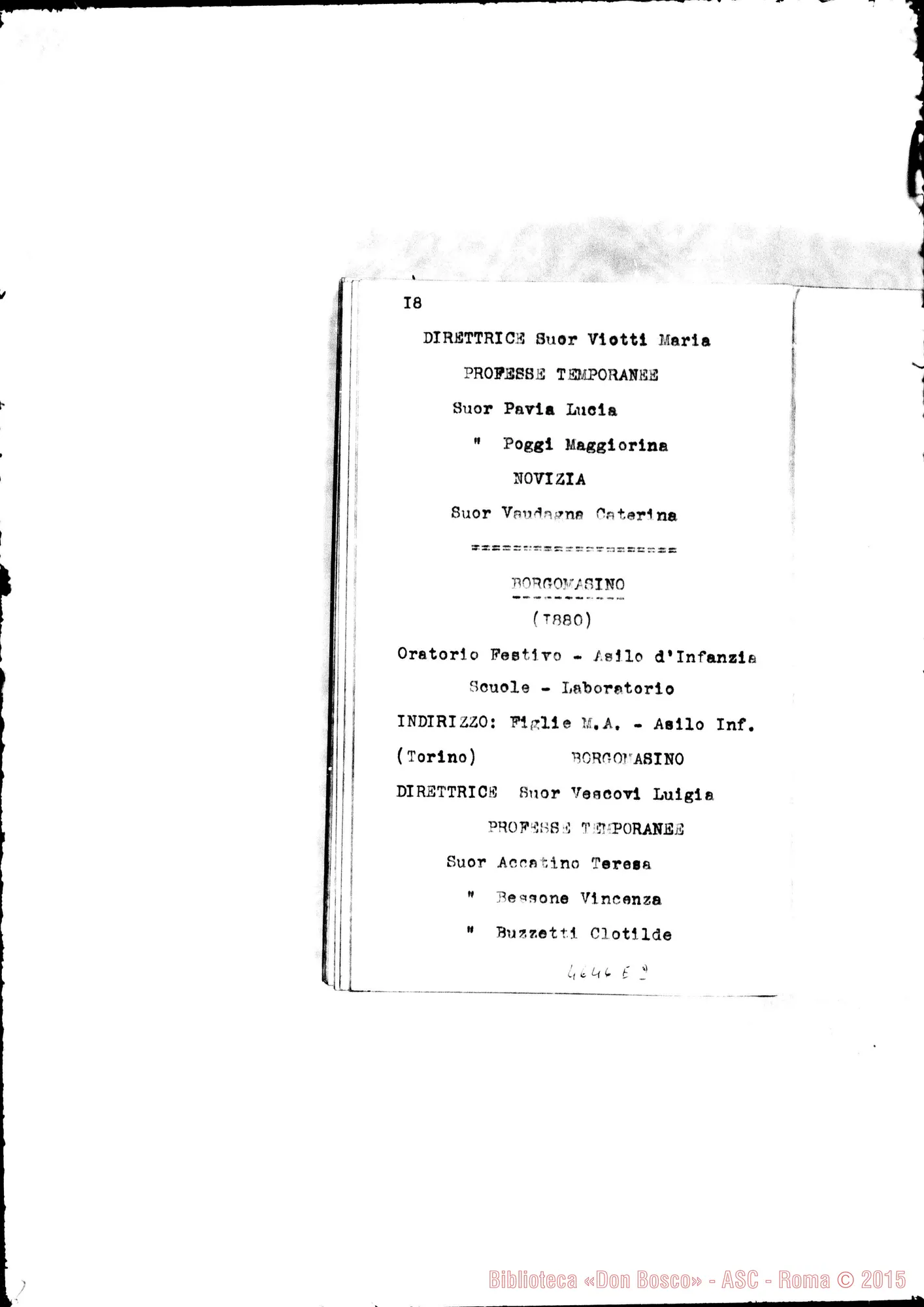 Fotogramma E 2 — 1885 Appaiono: Tor.-Lingotto, Tor.-Candia