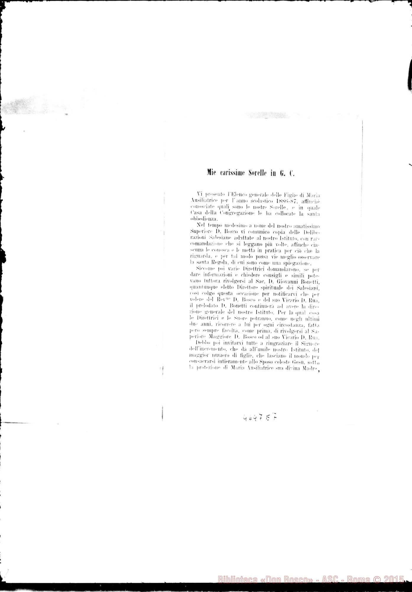 Fotogramma E 7 — 1887 Appaiono: Guiñes (Francia), Sarrià (Spagna) Spariscono: Biella