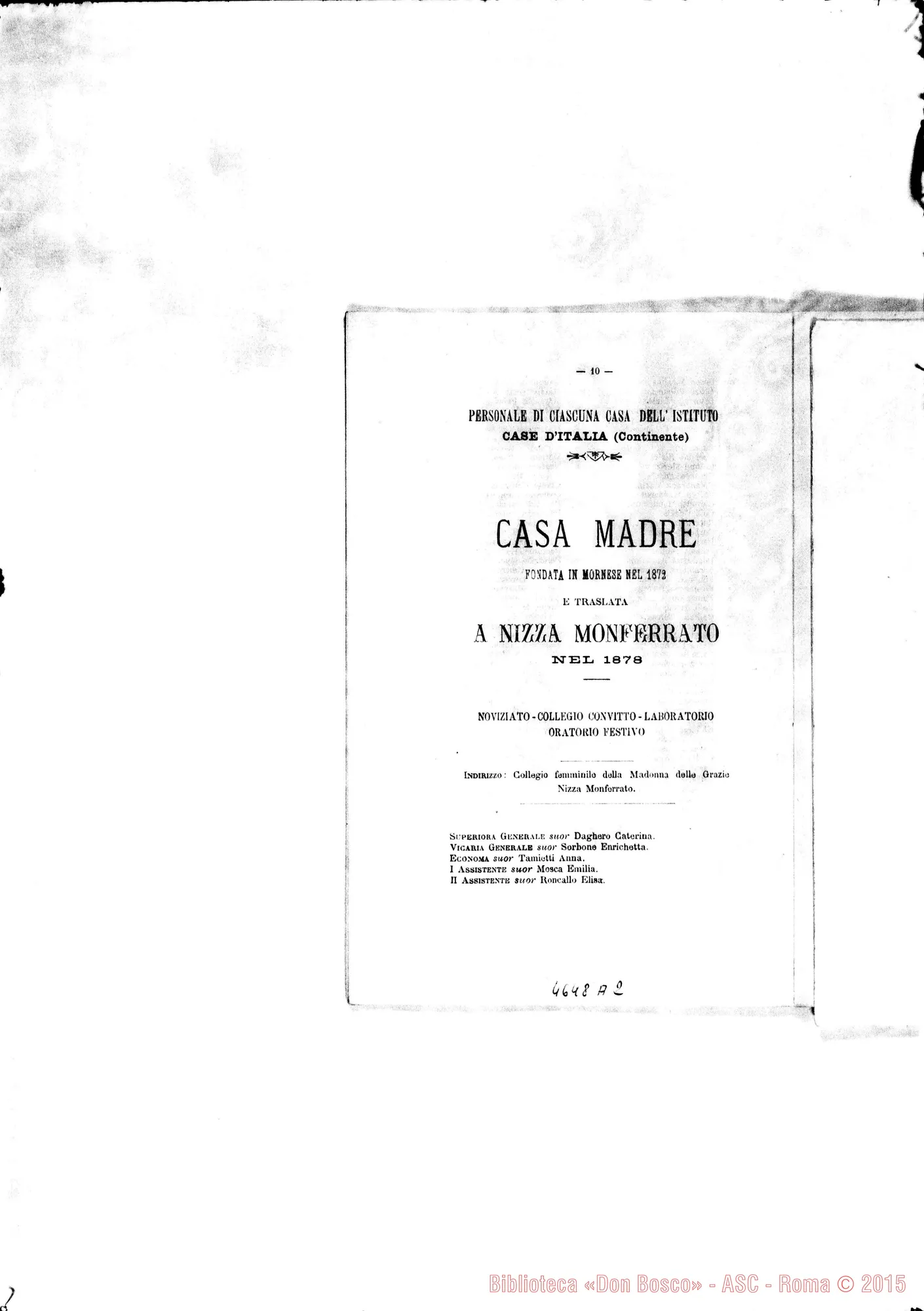 Fotogramma A 2 — 1887 Appaiono: Guiñes (Francia), Sarrià (Spagna) Spariscono: Biella