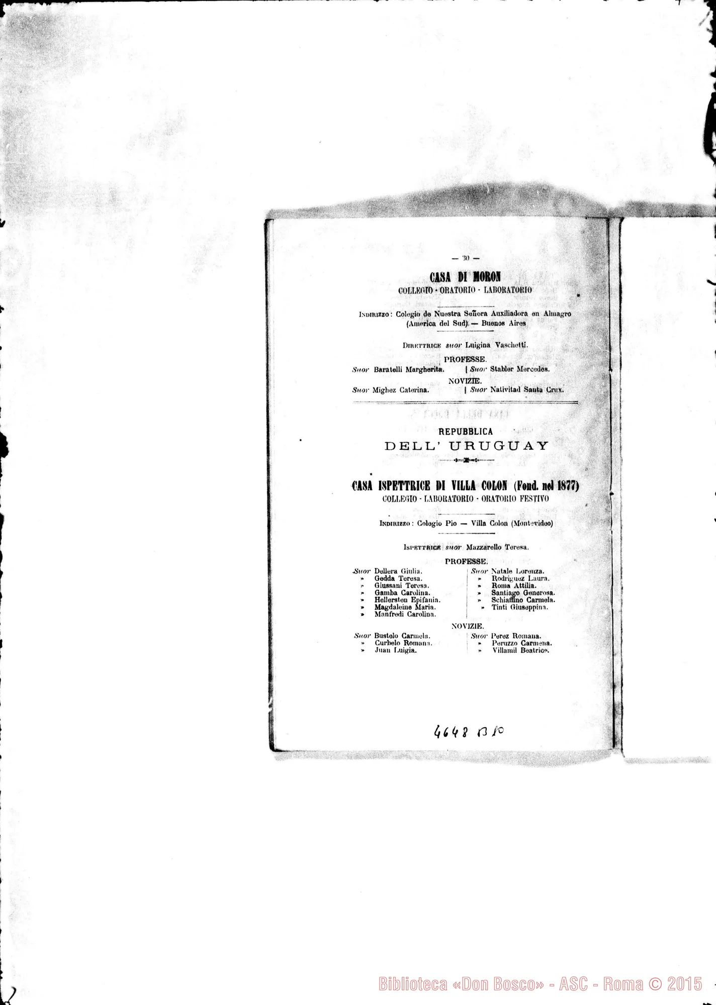 Fotogramma B 10 — 1887 Appaiono: Guiñes (Francia), Sarrià (Spagna) Spariscono: Biella
